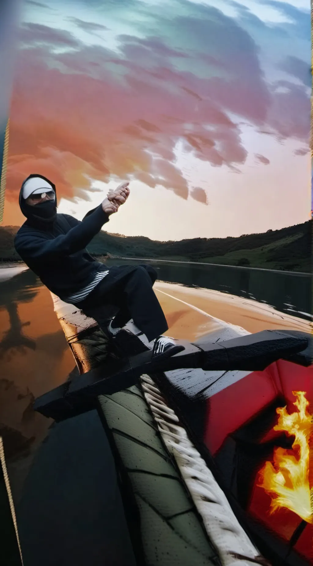 ai character: Biker boy background