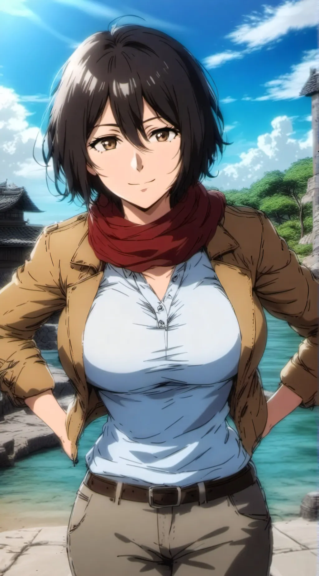 ai character: Mikasa Ackerman background
