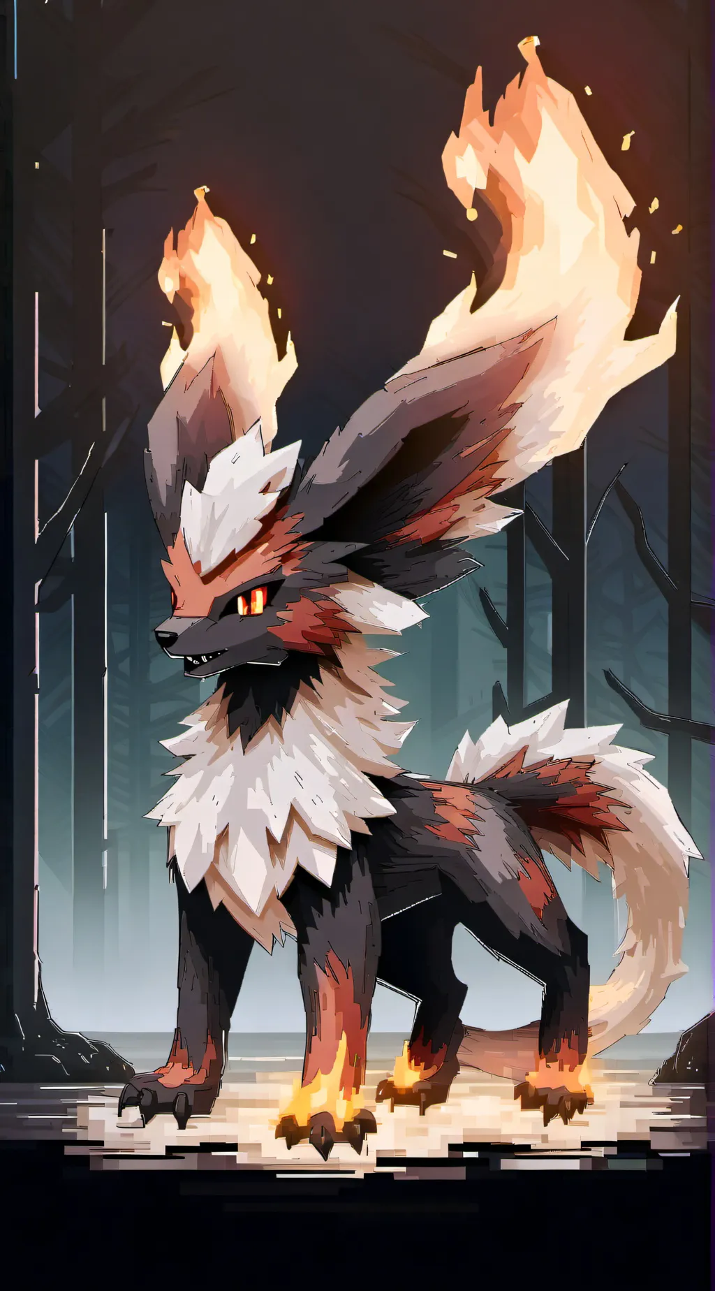 ai character: Cynder  background