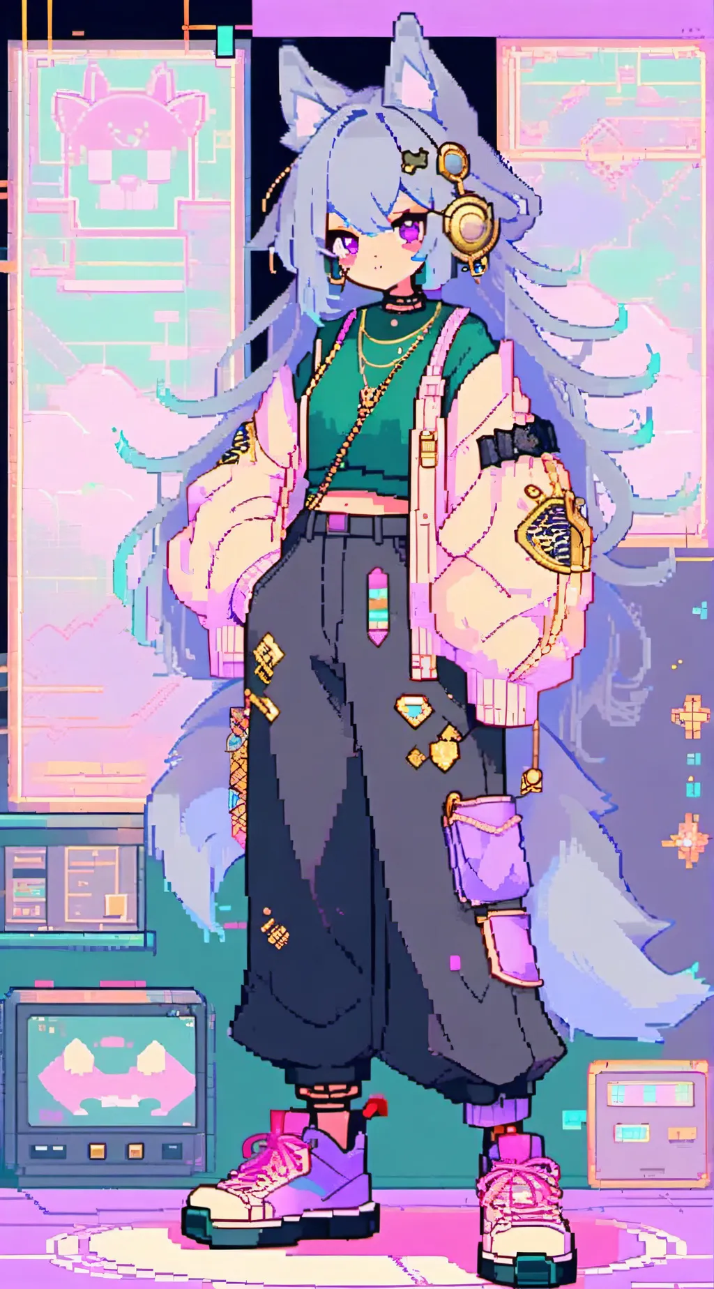 ai character: Loona background