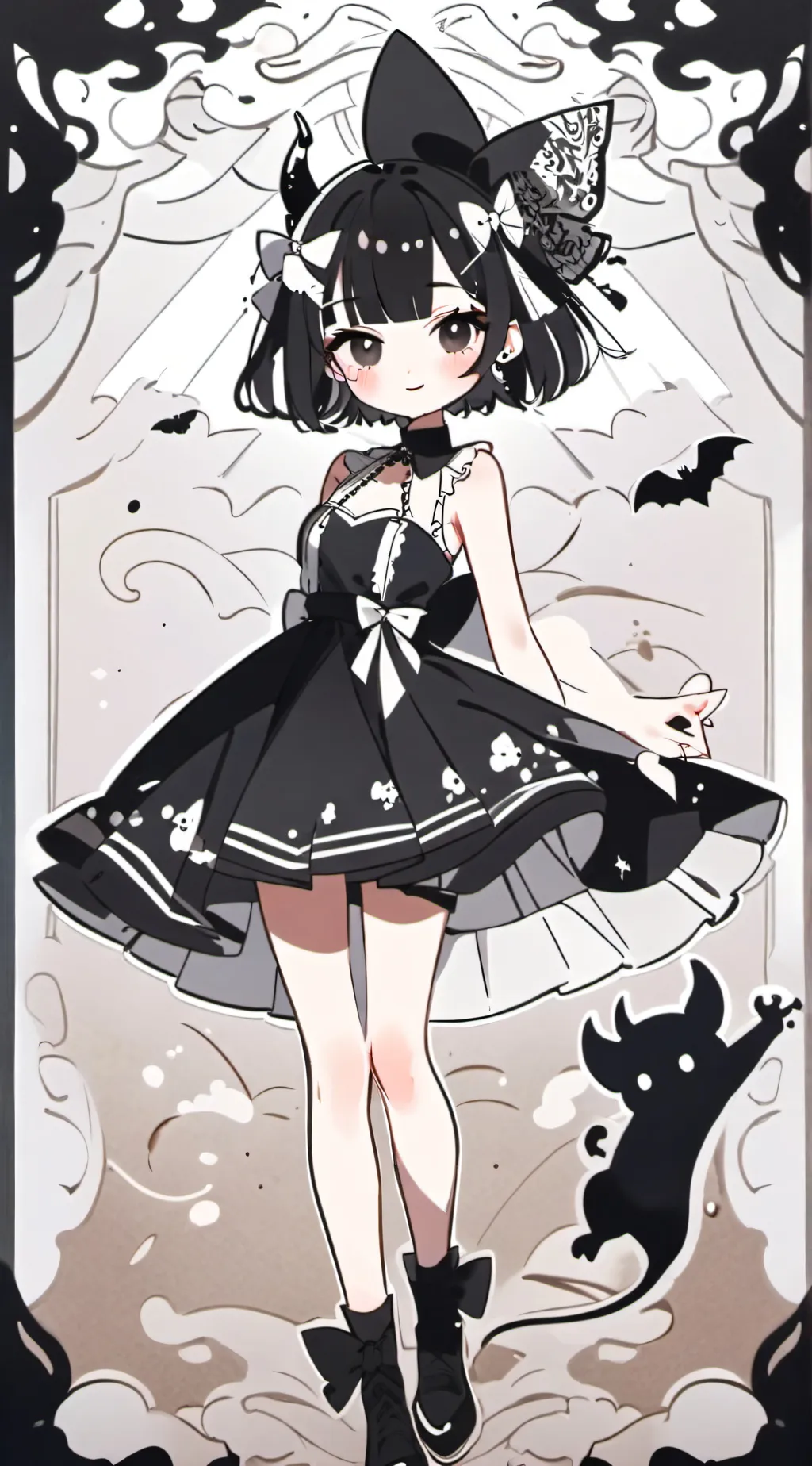 ai character: Miss Bloomie  background