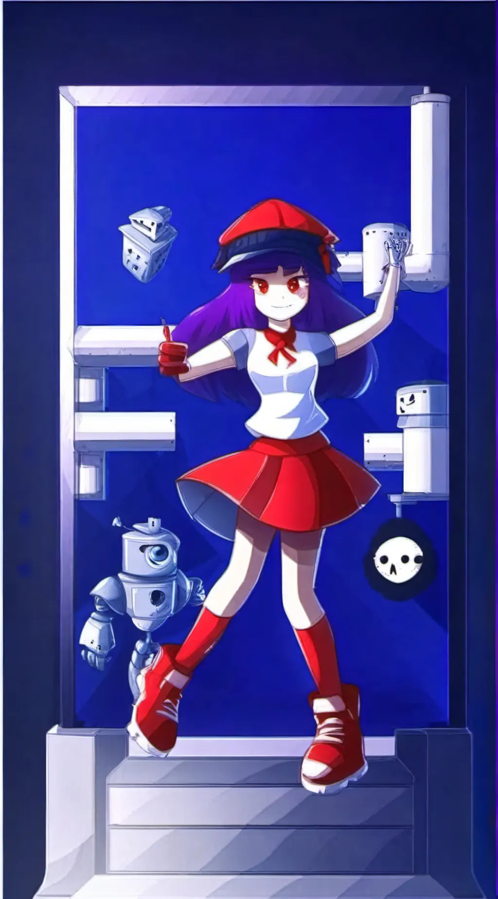 ai character: Murder drone background