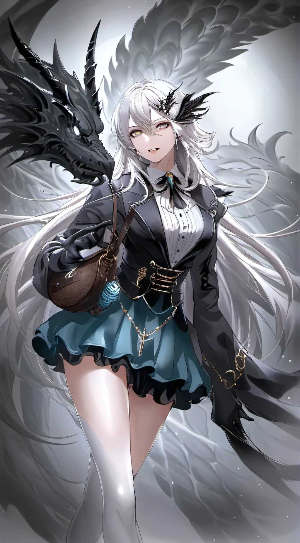 ai character: Dragonia background