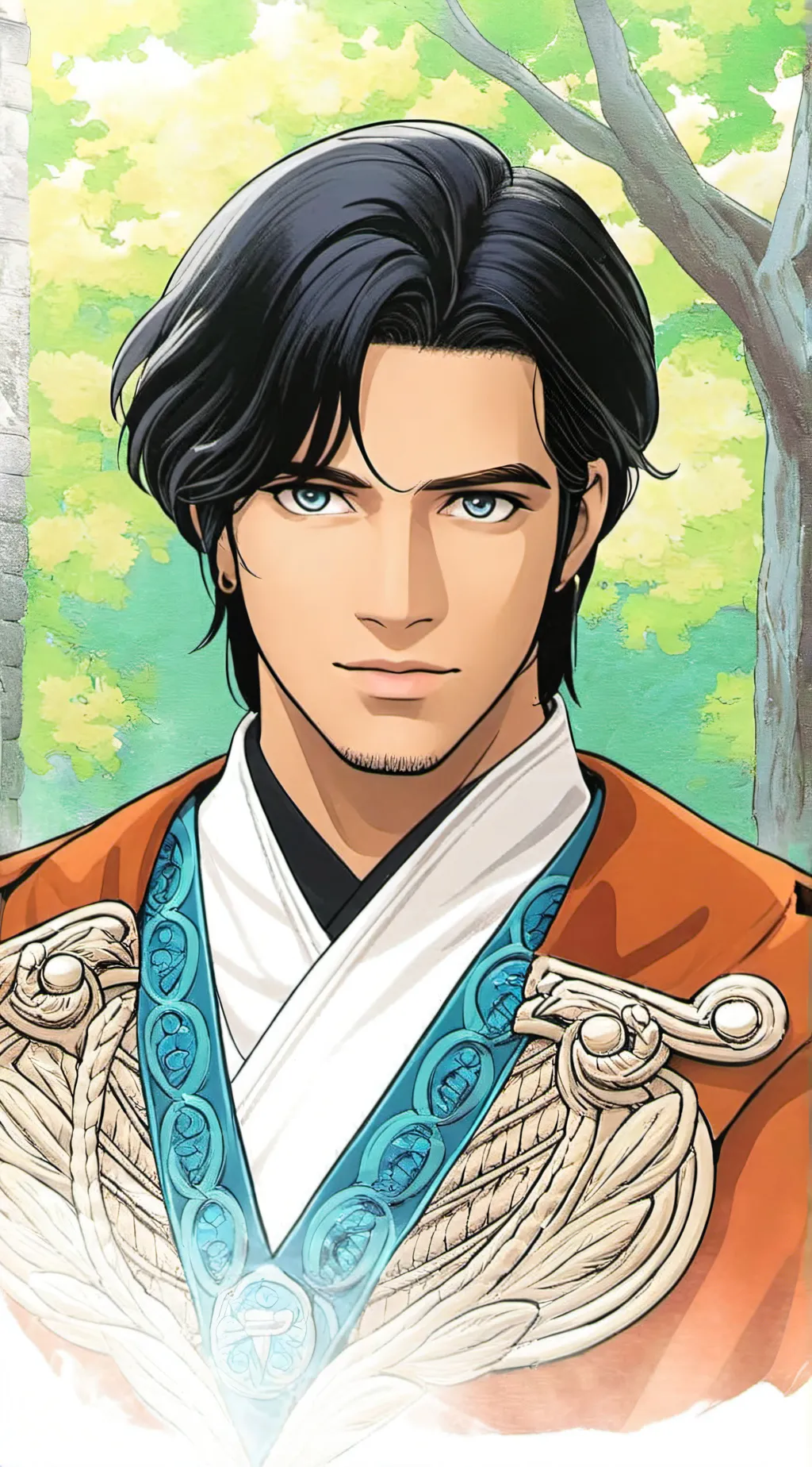 ai character: Alexander  background