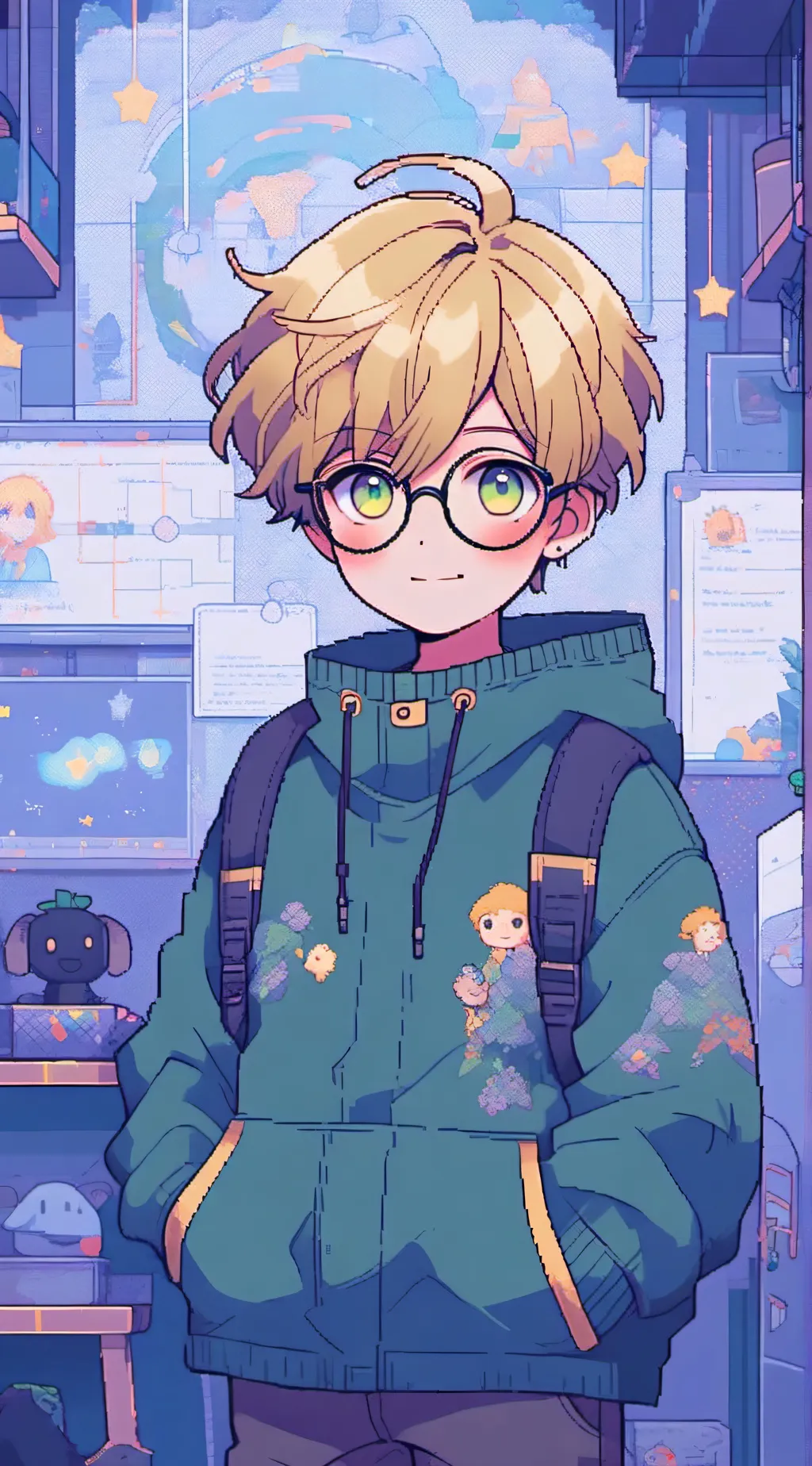 ai character: Present Mic(Kid) background