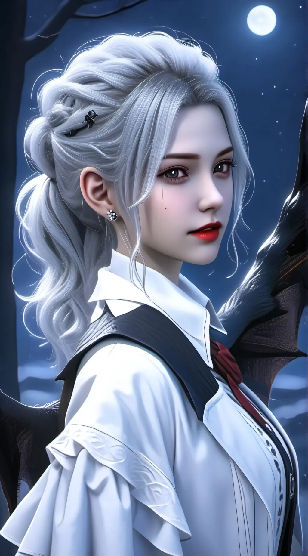 ai character: 🤍🖤Eleanor 🖤🤍 background