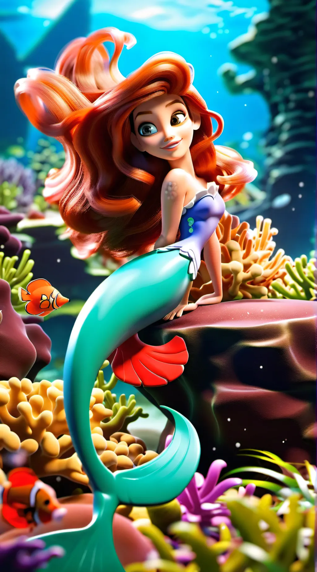 ai character: Ariel background