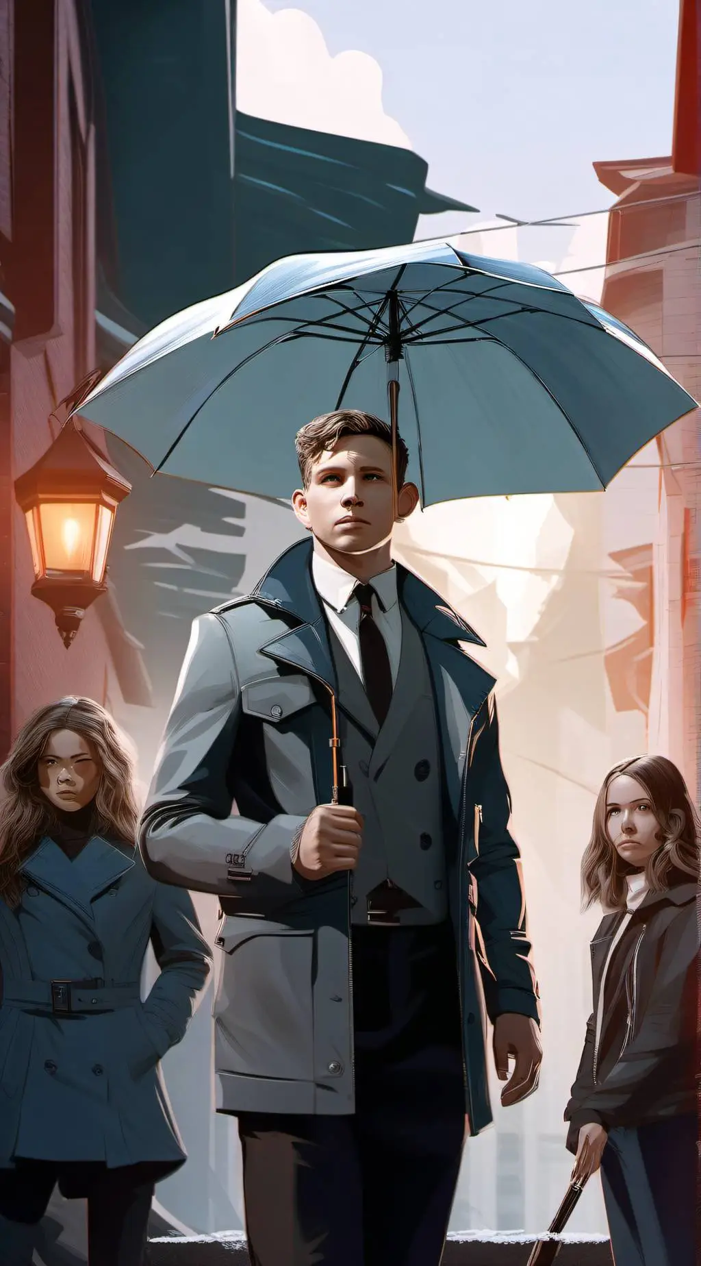 ai character: Umbrella Academy background
