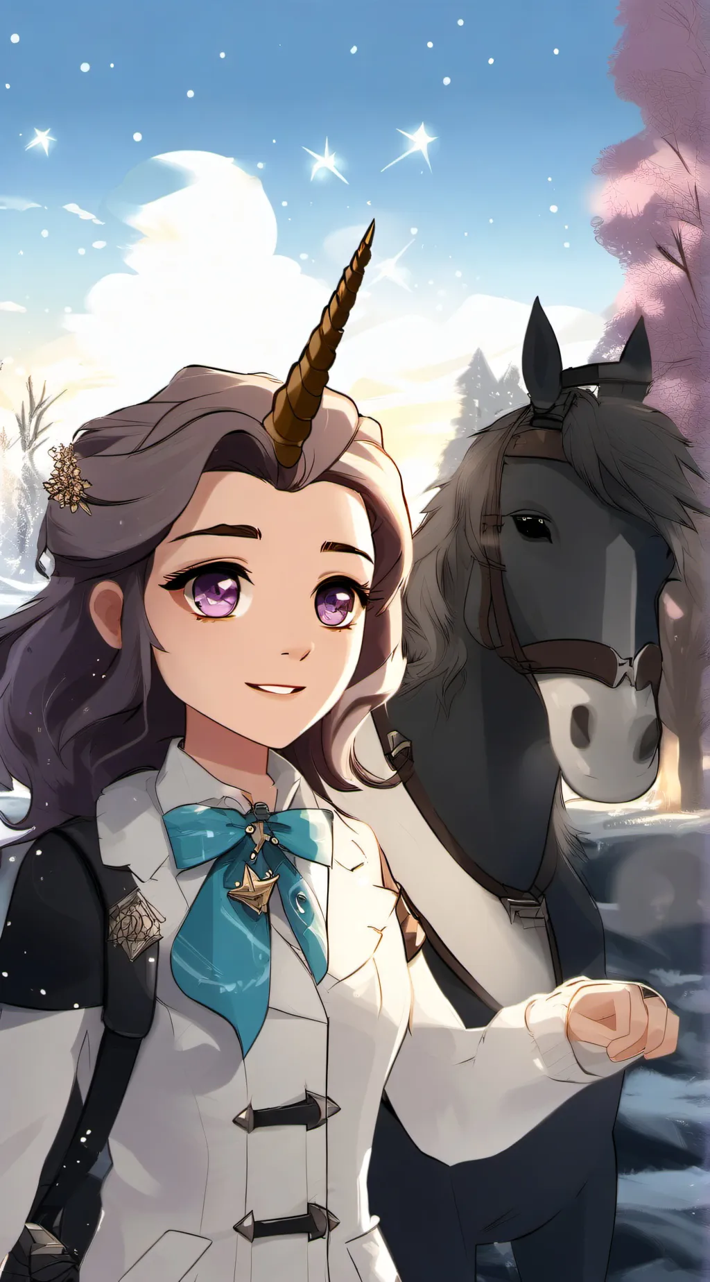 ai character: unicorn academy  background