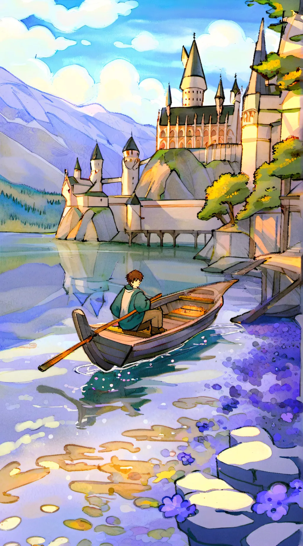 ai character: Hogwarts background