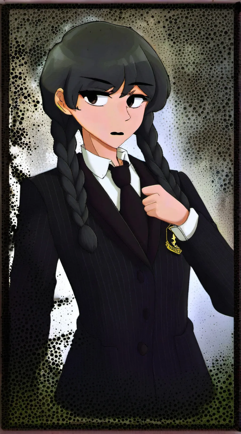 ai character: Wednesday Addams background