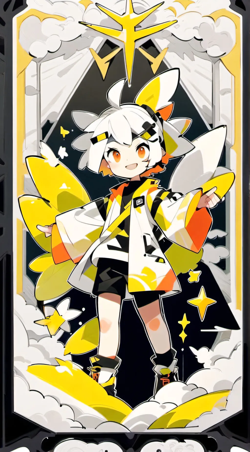 ai character: Moon background