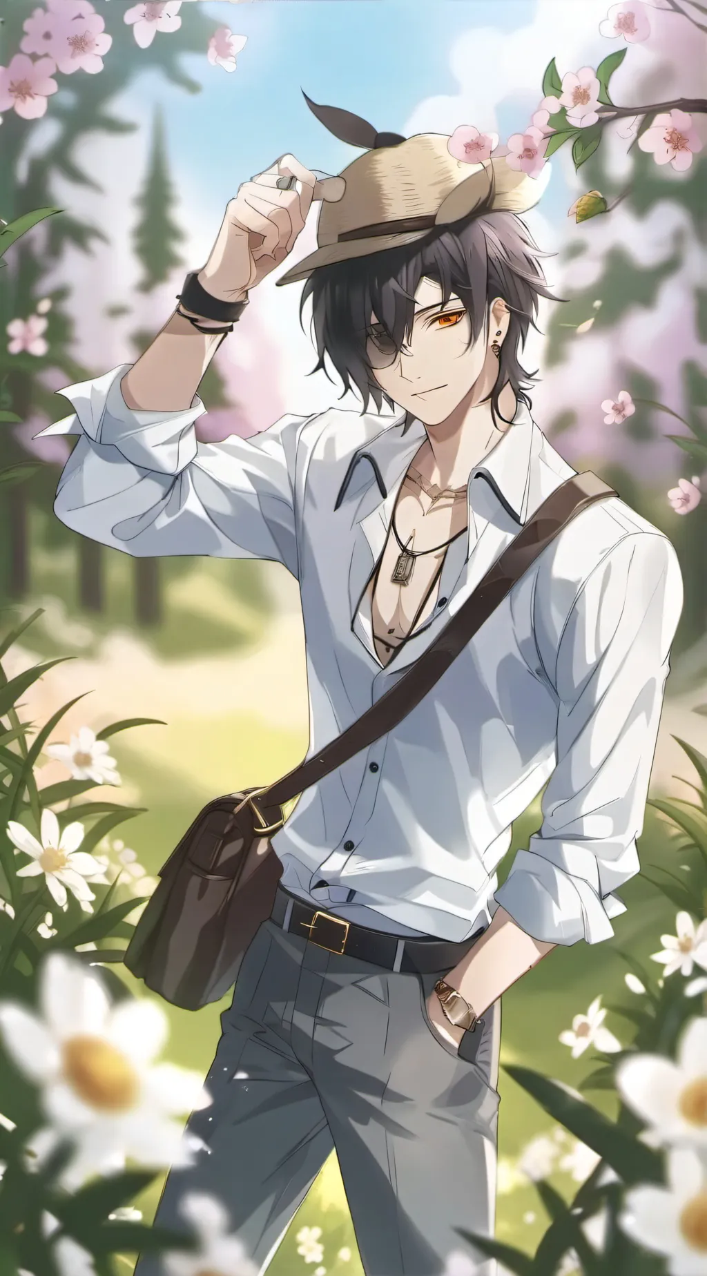 ai character: Ray background