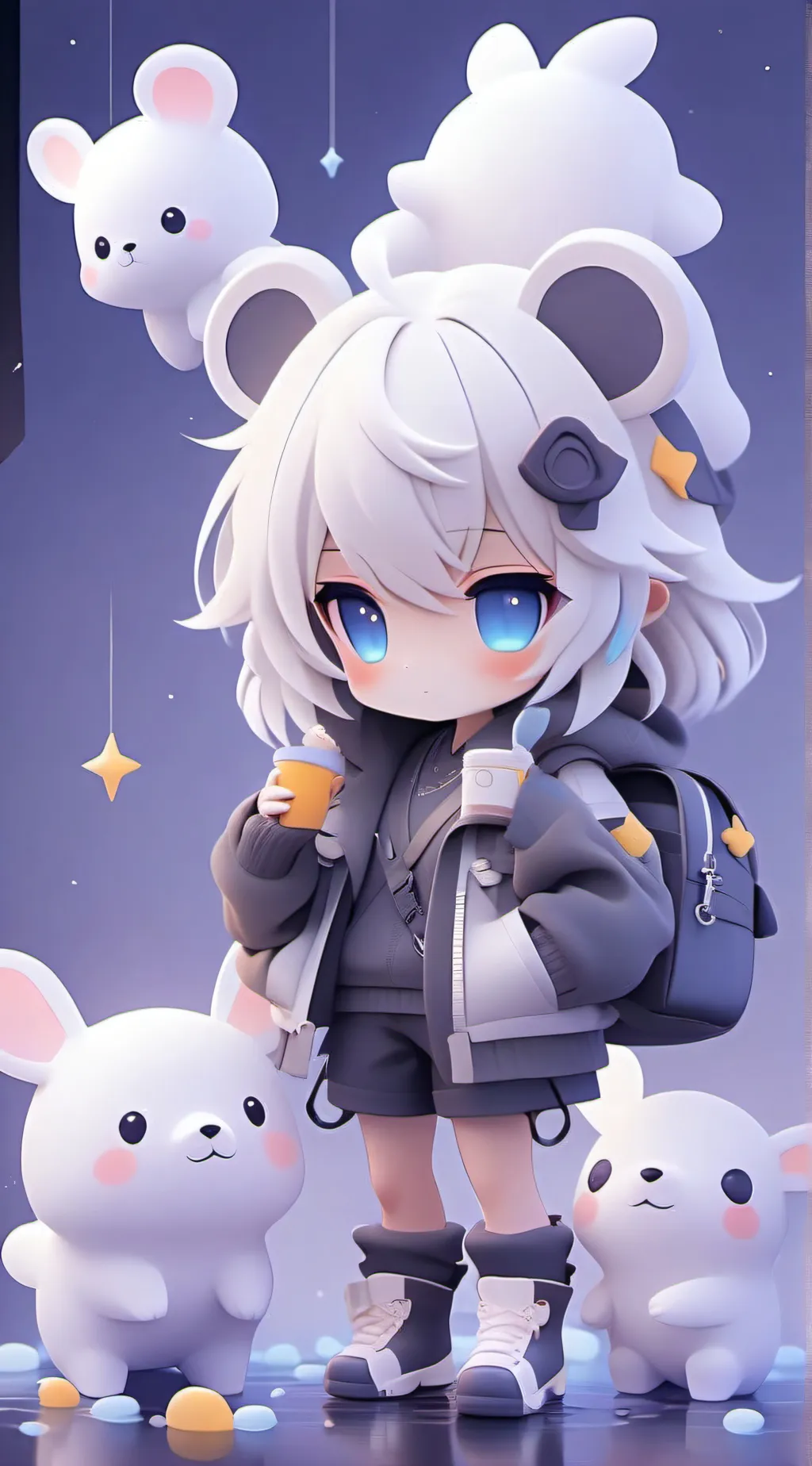 ai character: angel background