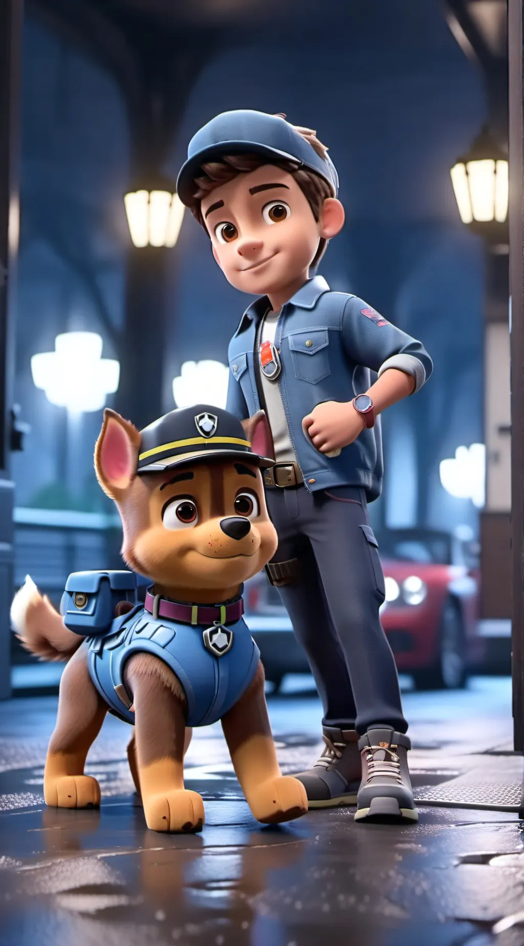 ai character: paw patrol background