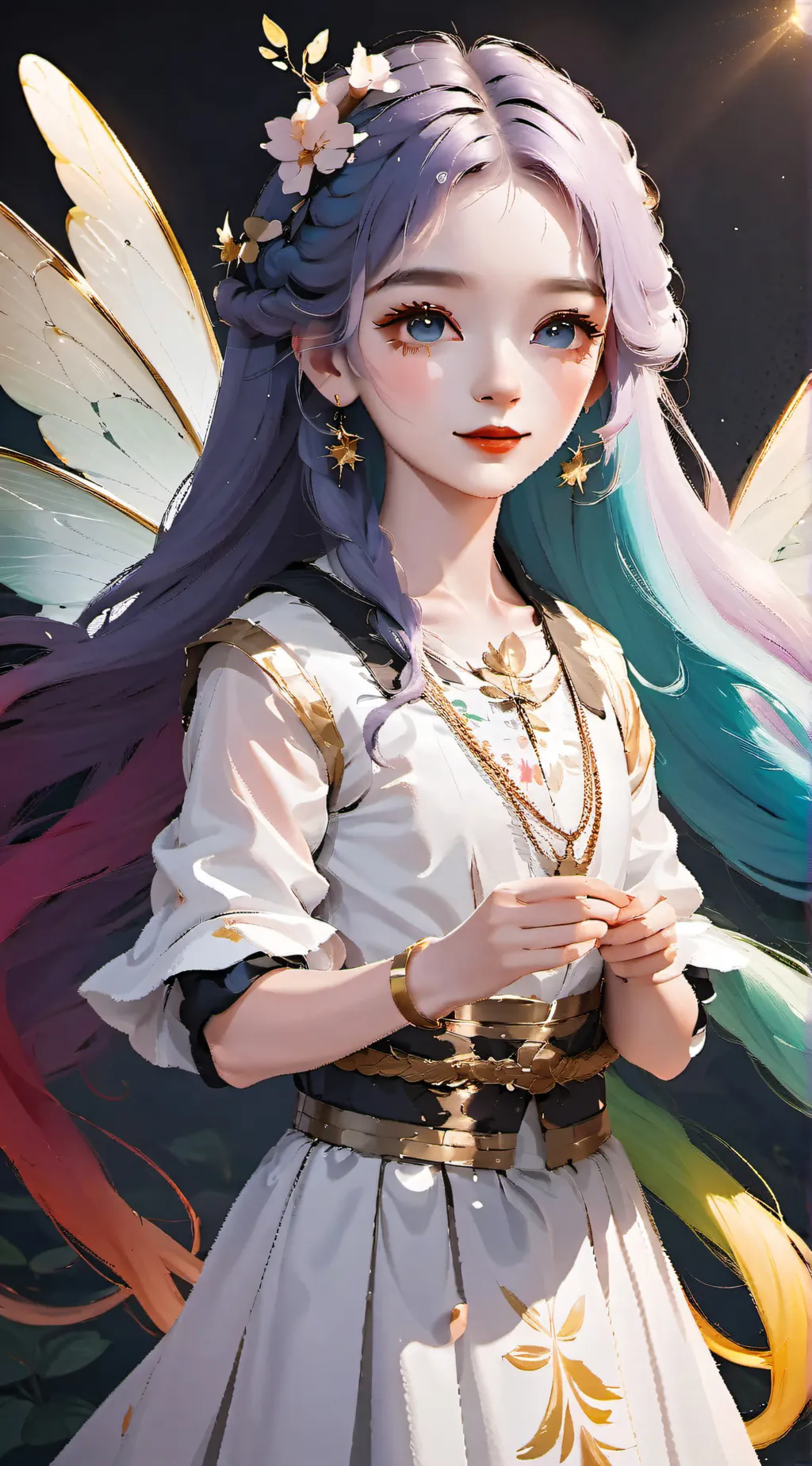 ai character: Fairy World background