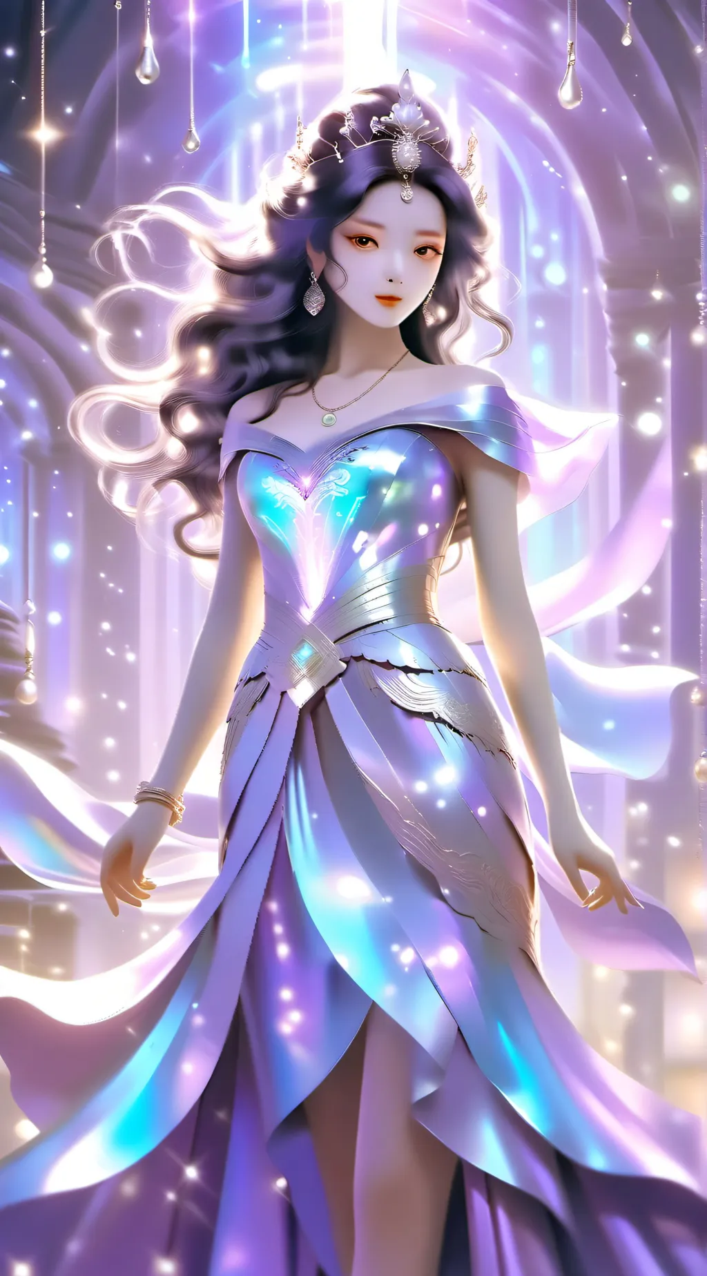 ai character: Lily Beautiful background