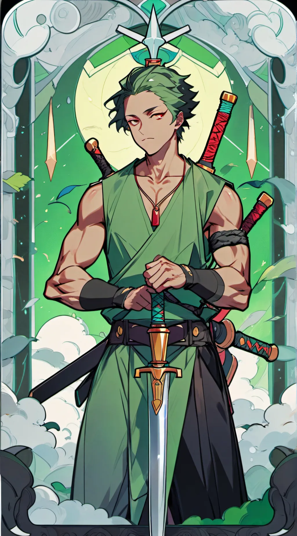 ai character: Roronoa Zoro  background