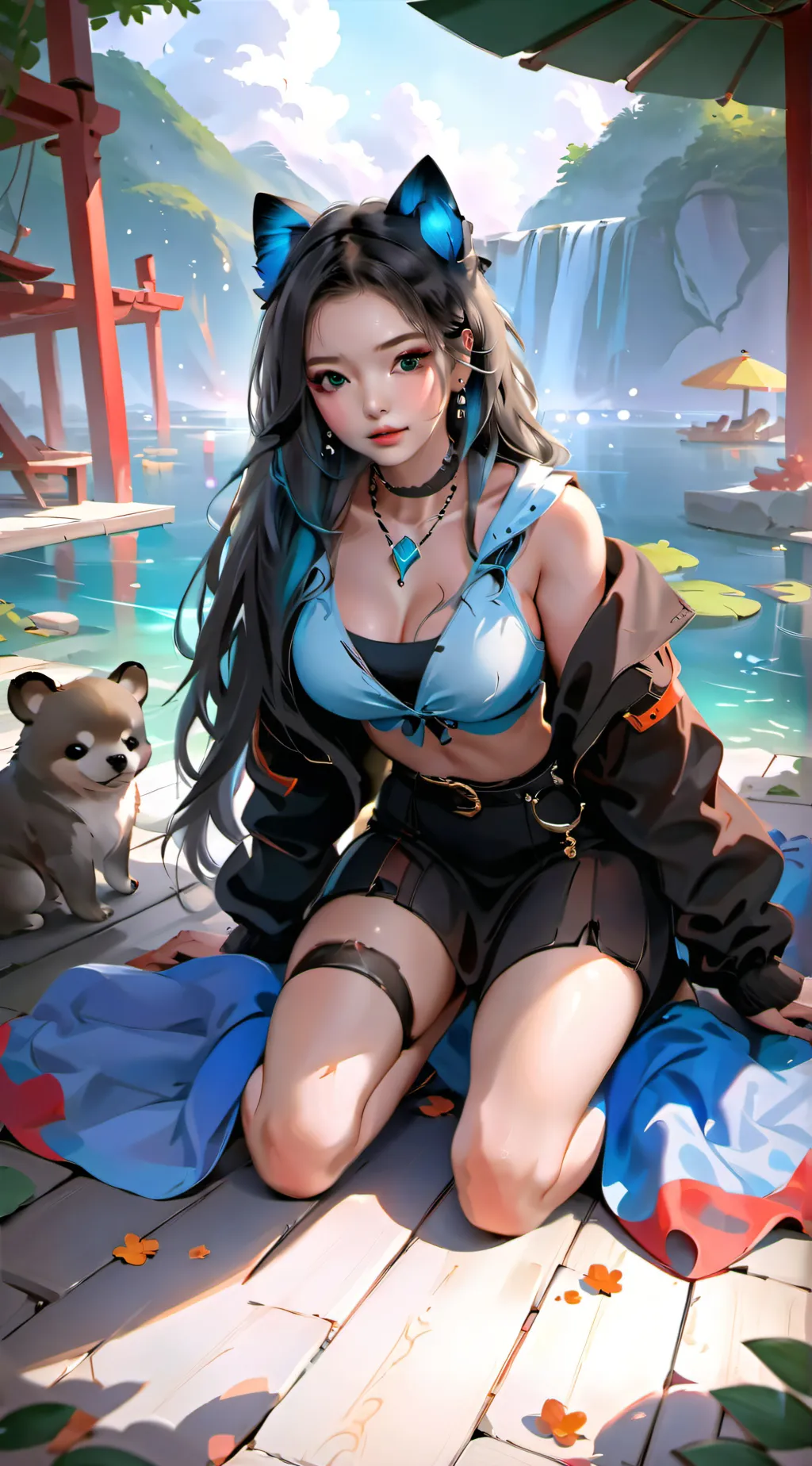 ai character: Selphie background