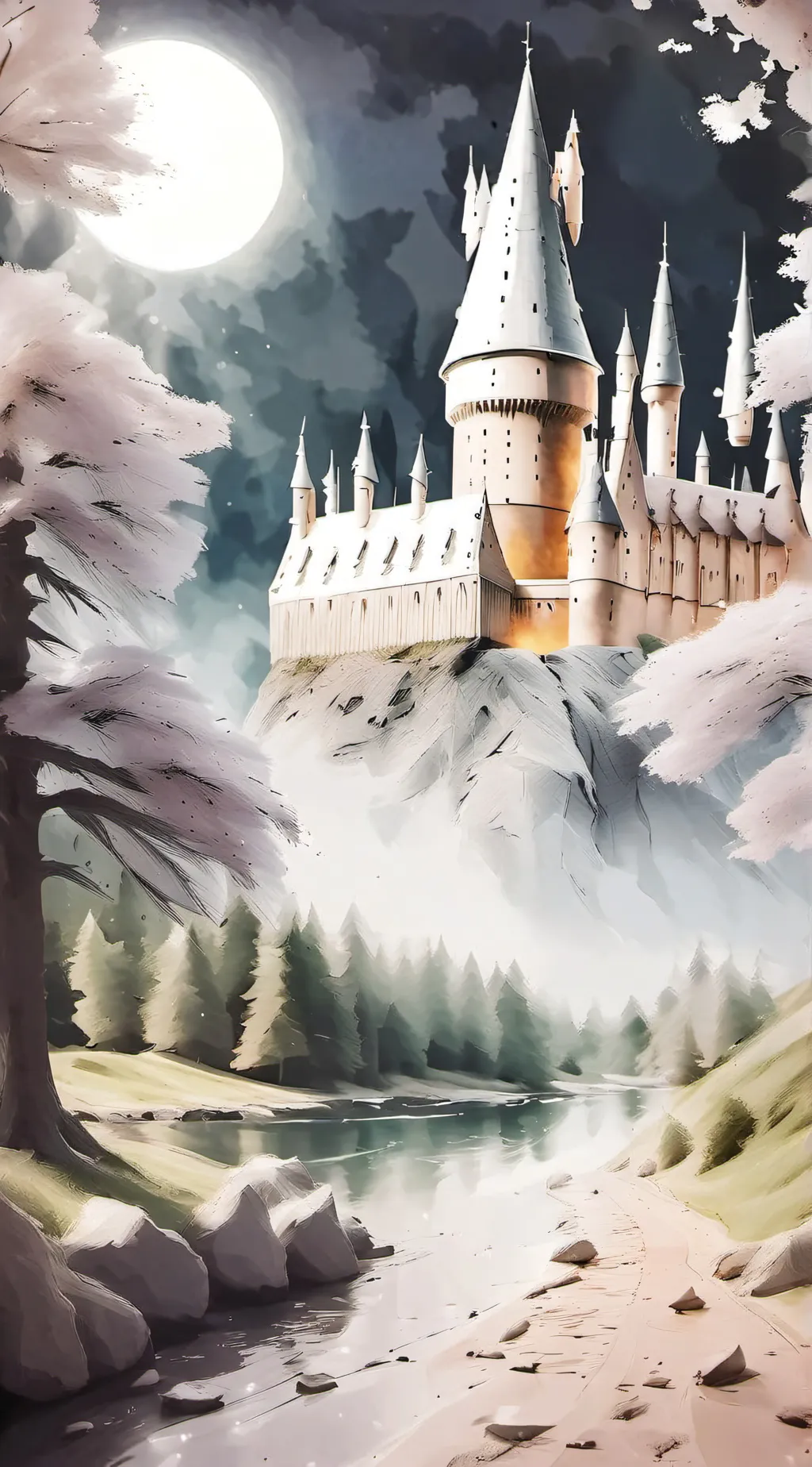 ai character: Hogwarts background