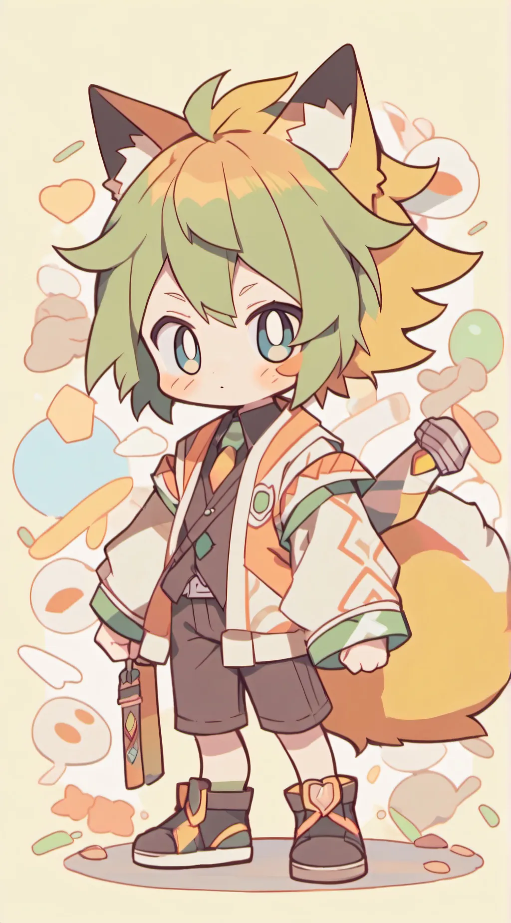 ai character: Shut up tails! background