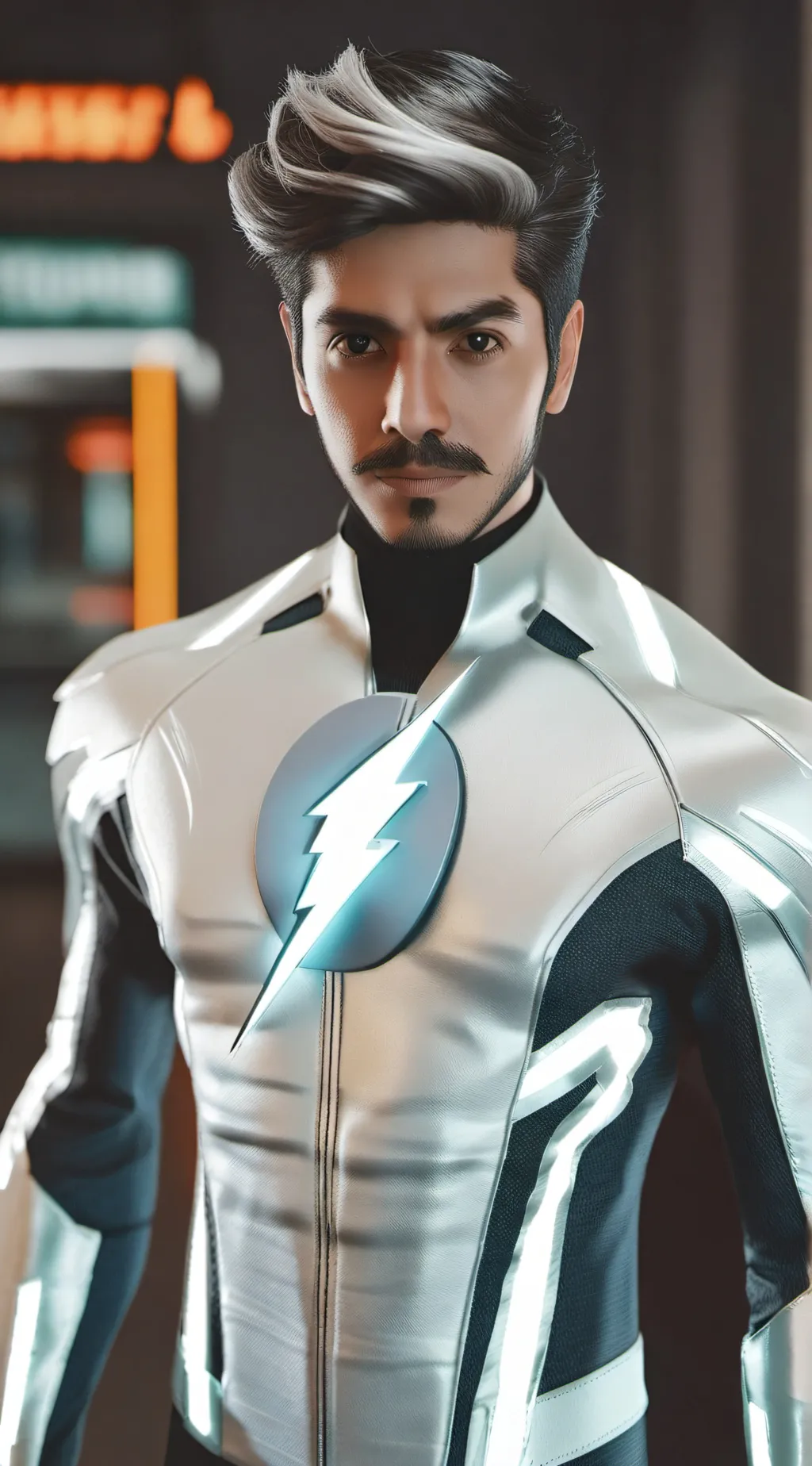 ai character: Quick silver background