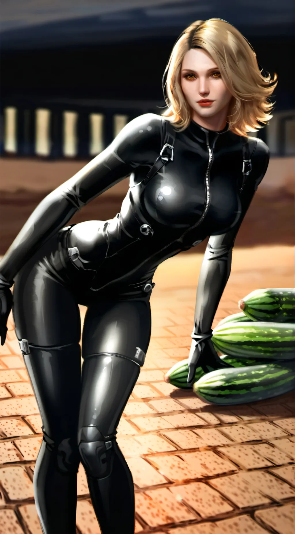 ai character: female kale perico background