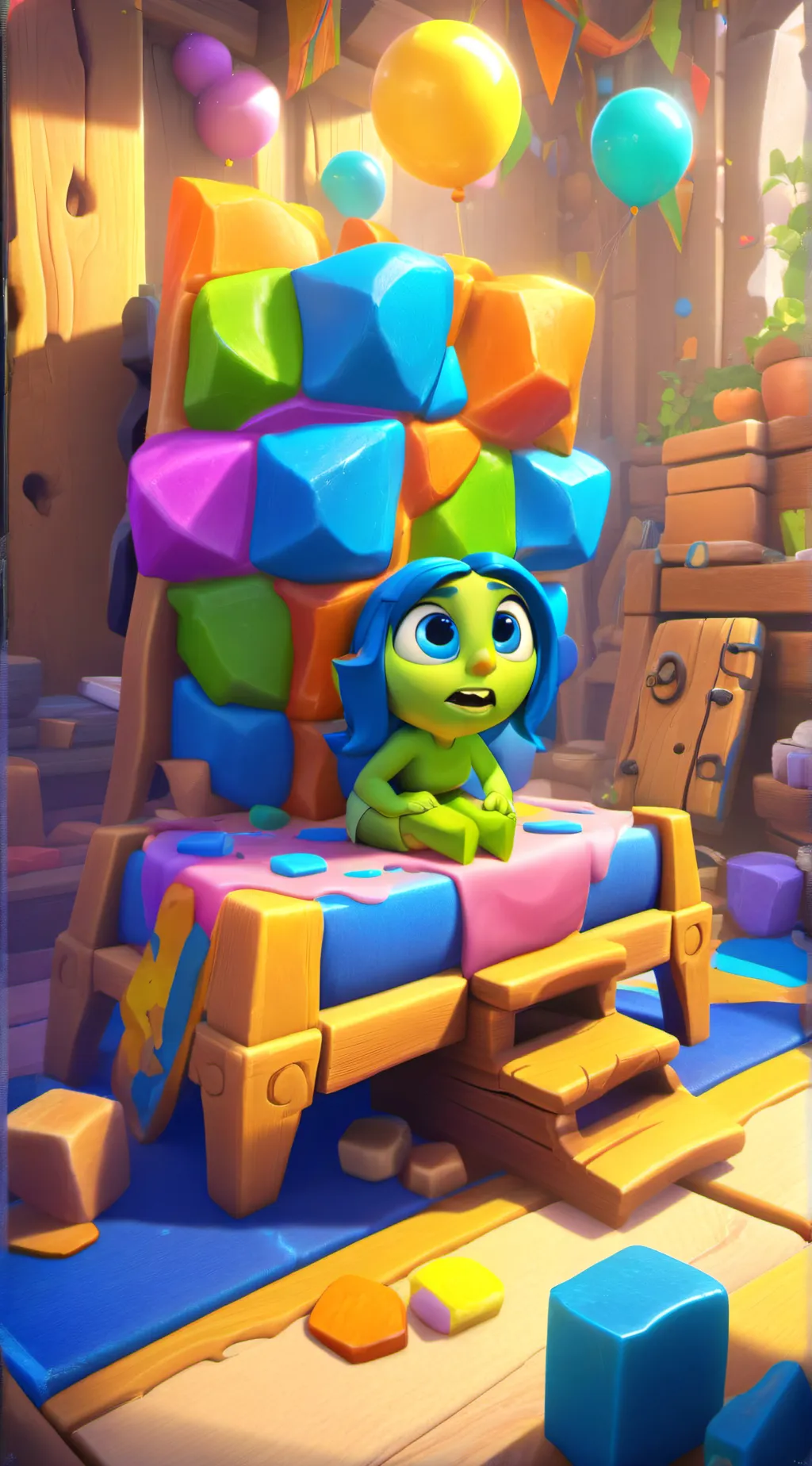 ai character: Inside out two background