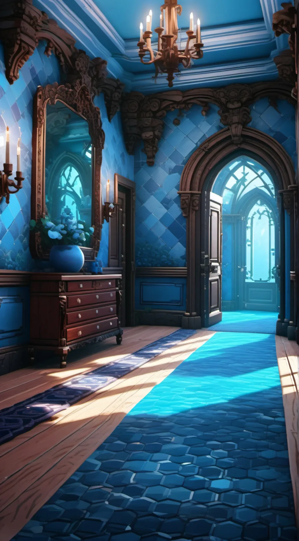 ai character: Rooms background