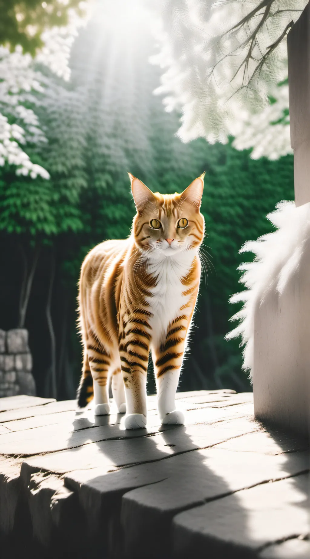 ai character: Sunny the sun cat background