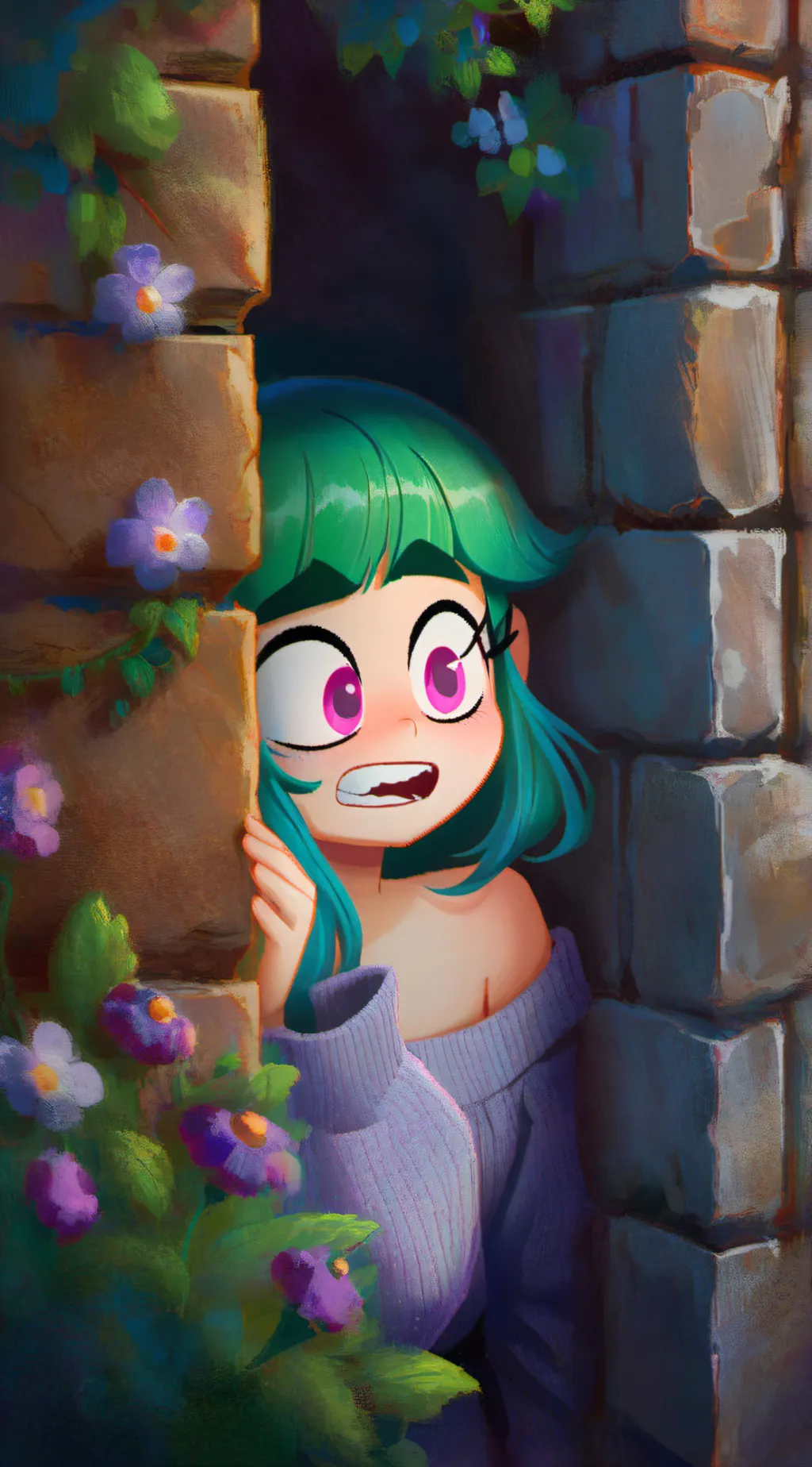 ai character: Blossom background