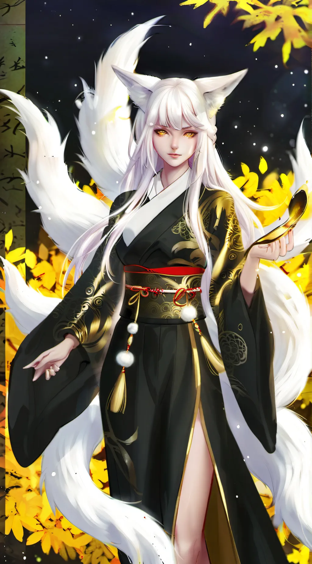 ai character: Feather background