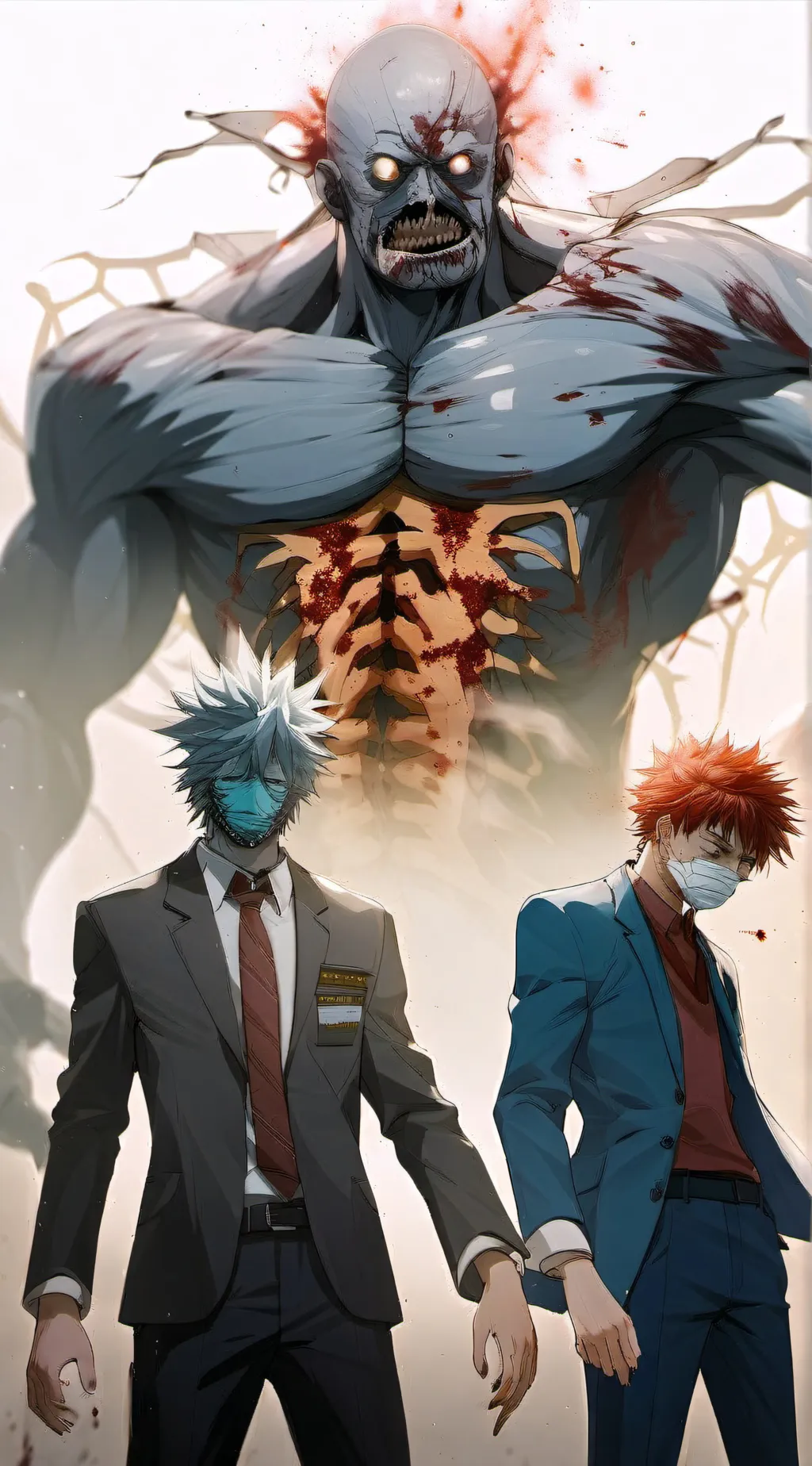 ai character: mha x infection AU background