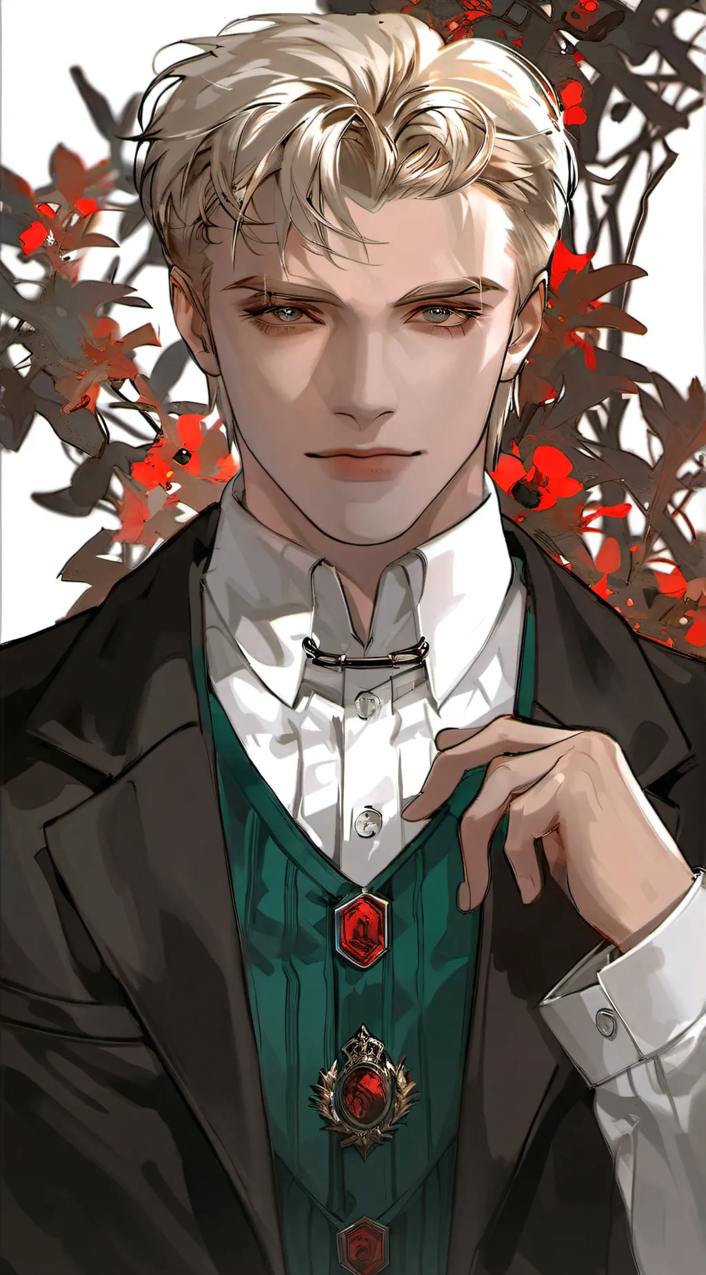 ai character: DRACO MALFOY background