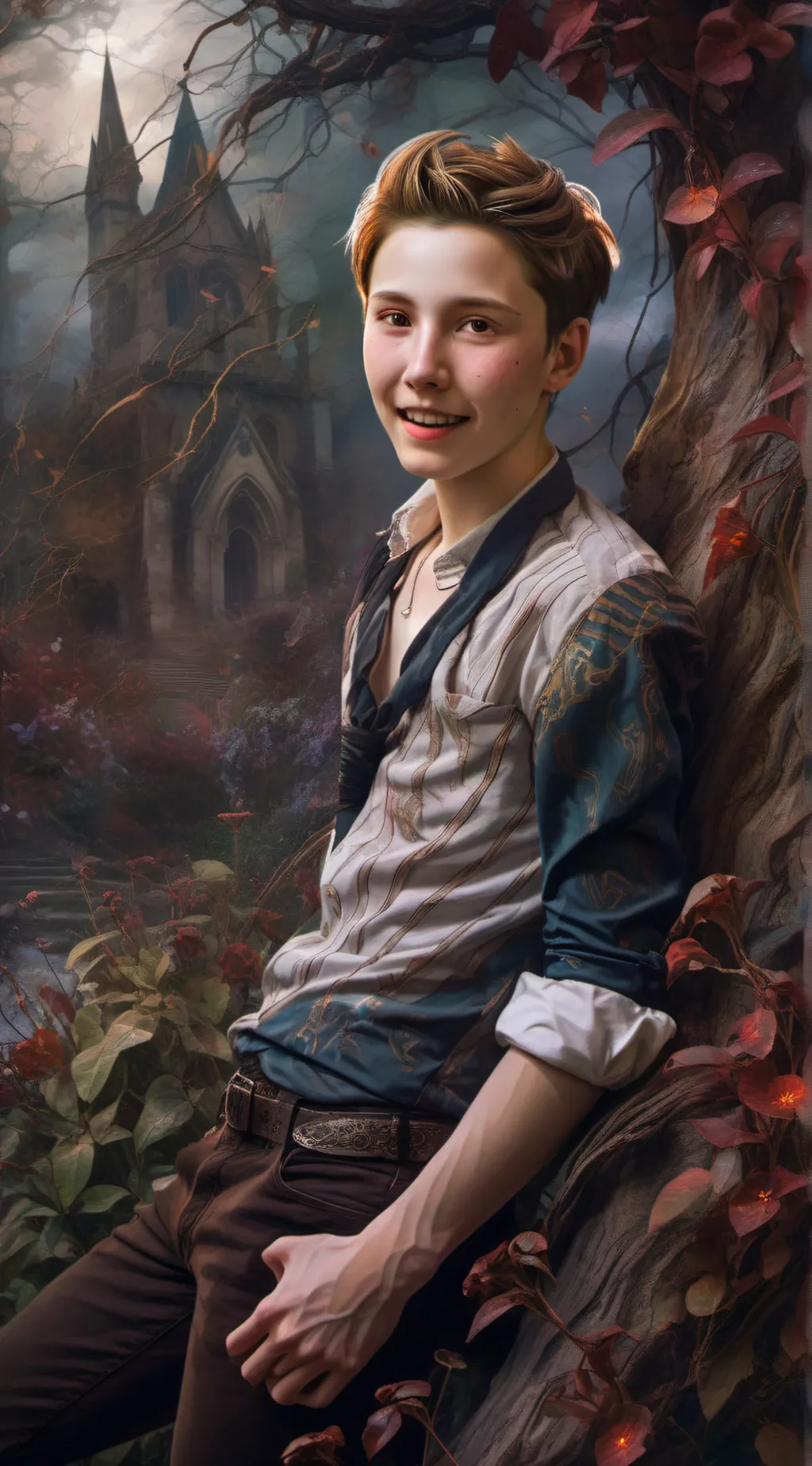 ai character: Conor sharp  background
