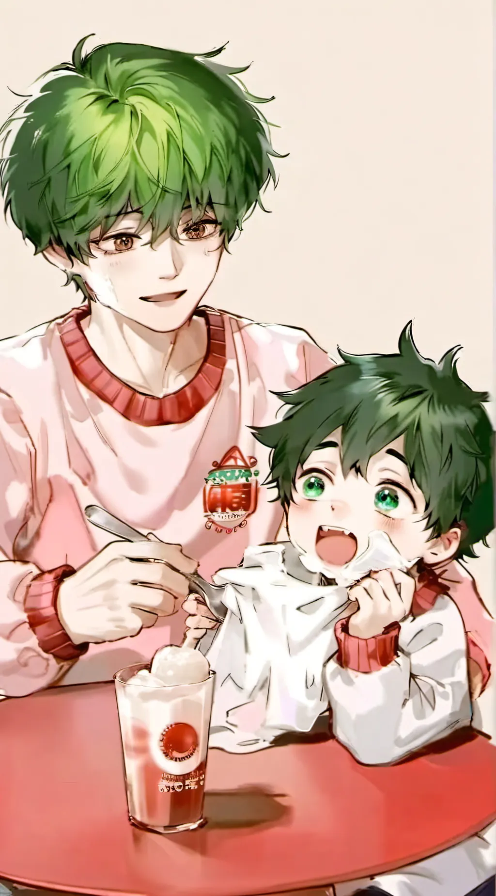 ai character: baby deku background