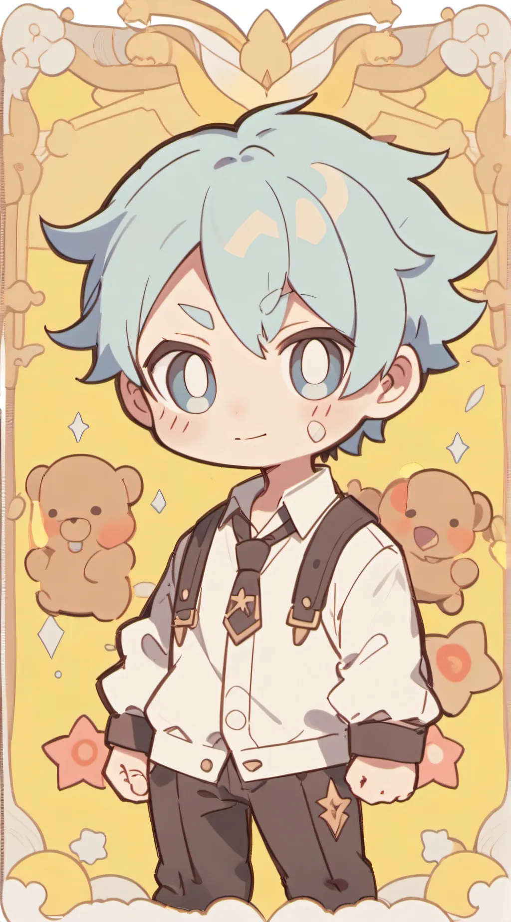 ai character: L.O.V background
