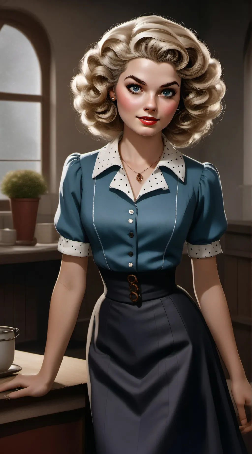 ai character: Miss Annity  background