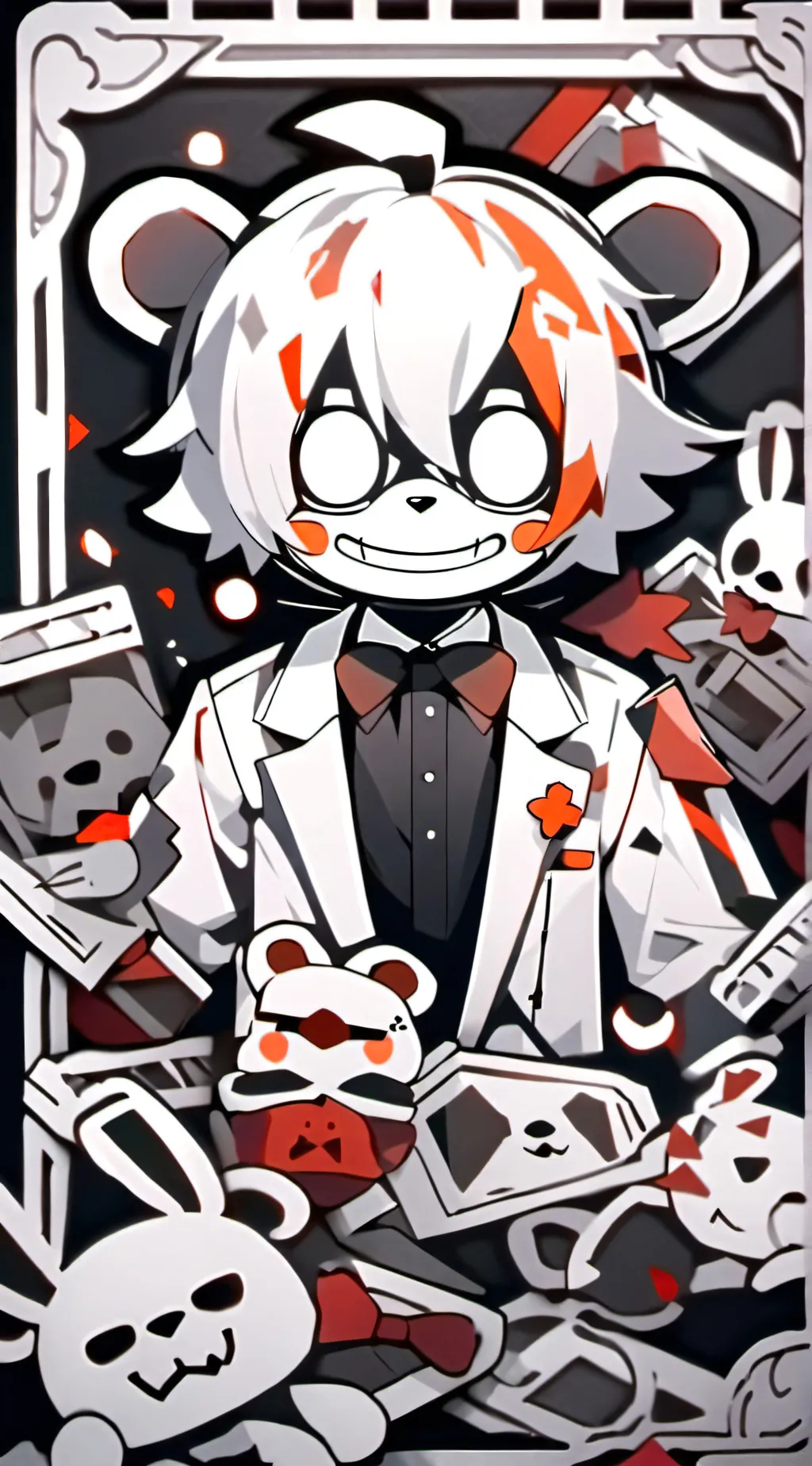 ai character: Fnaf 2 but ships background
