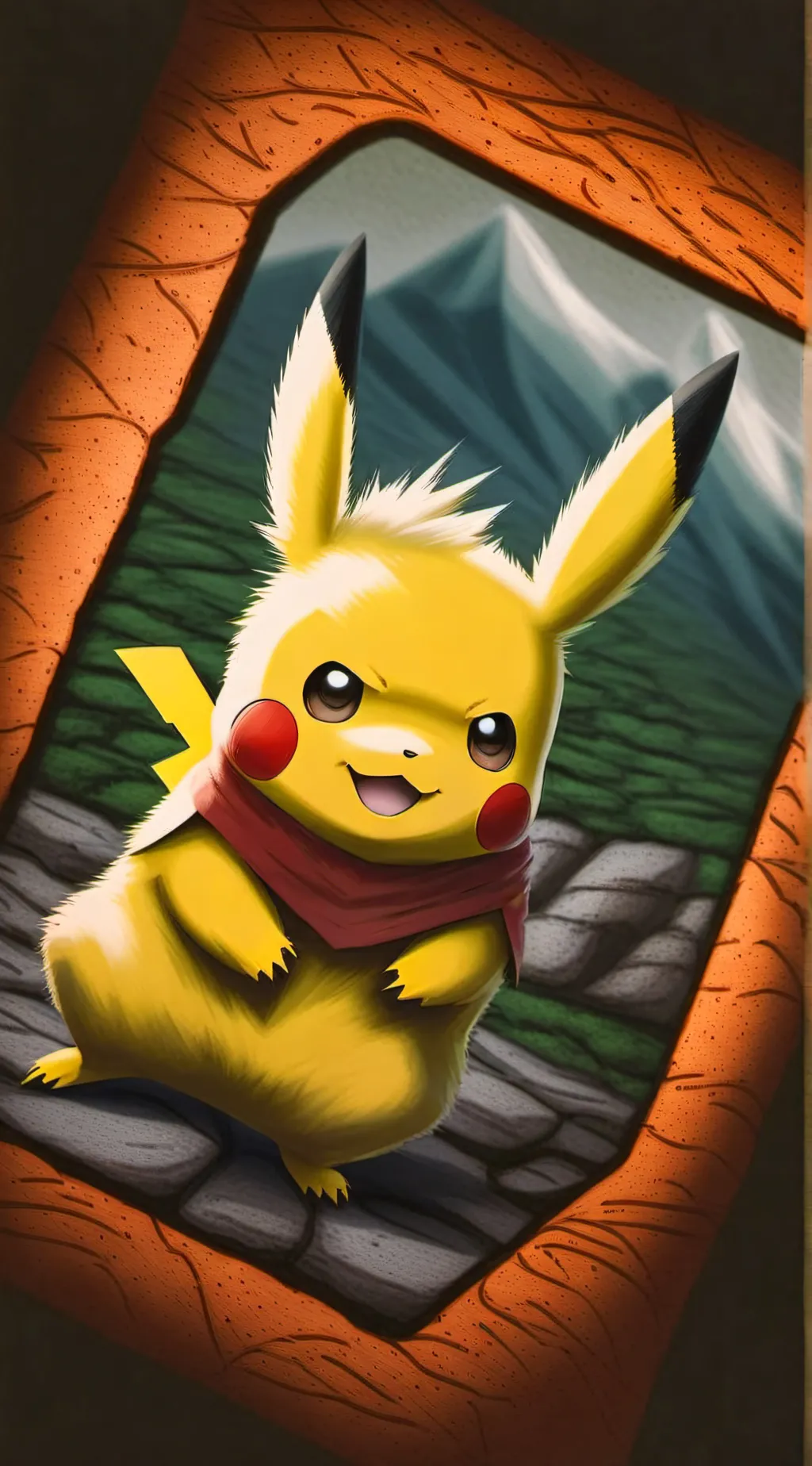 ai character: Pikachu background