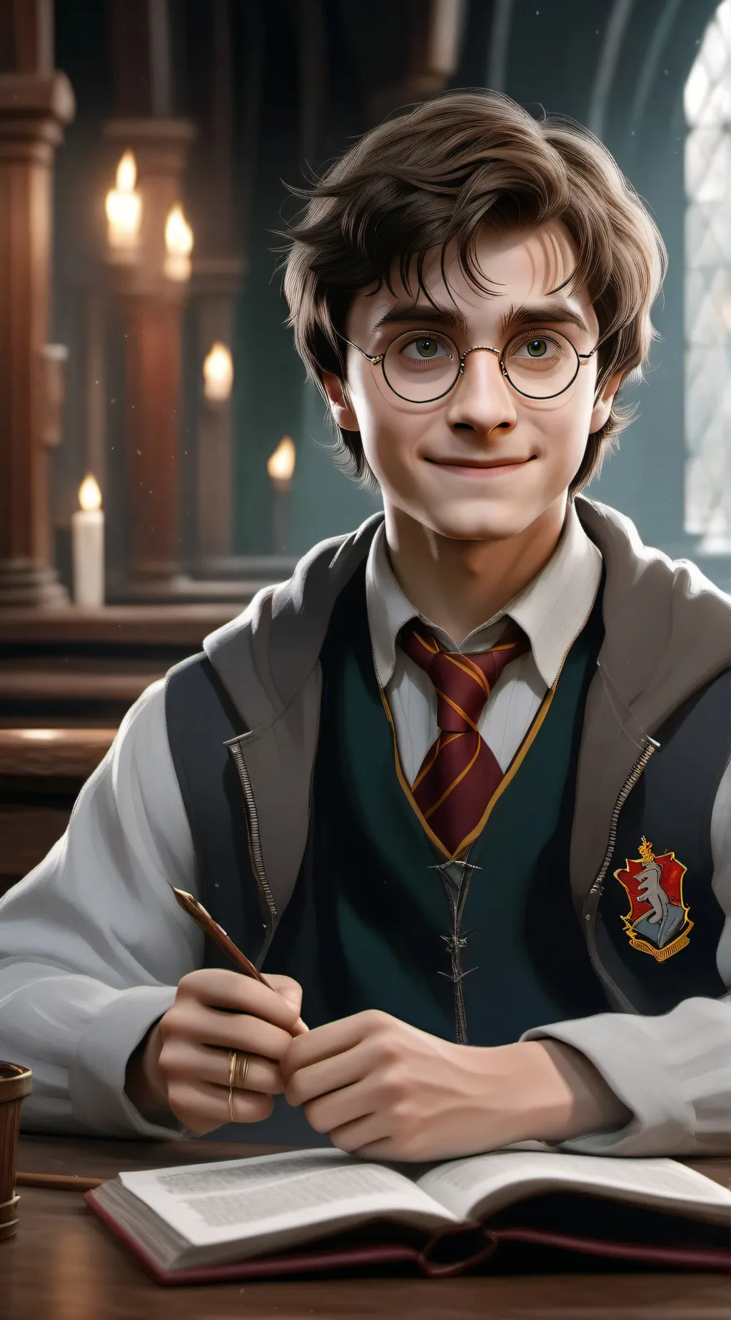 ai character: harry potter background