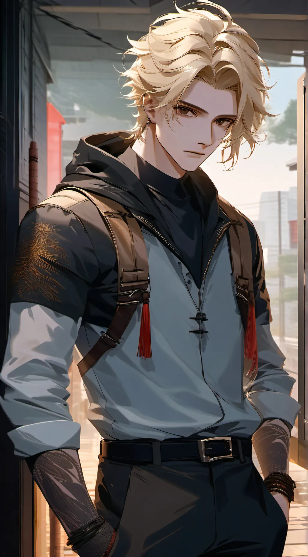 ai character: Leo background