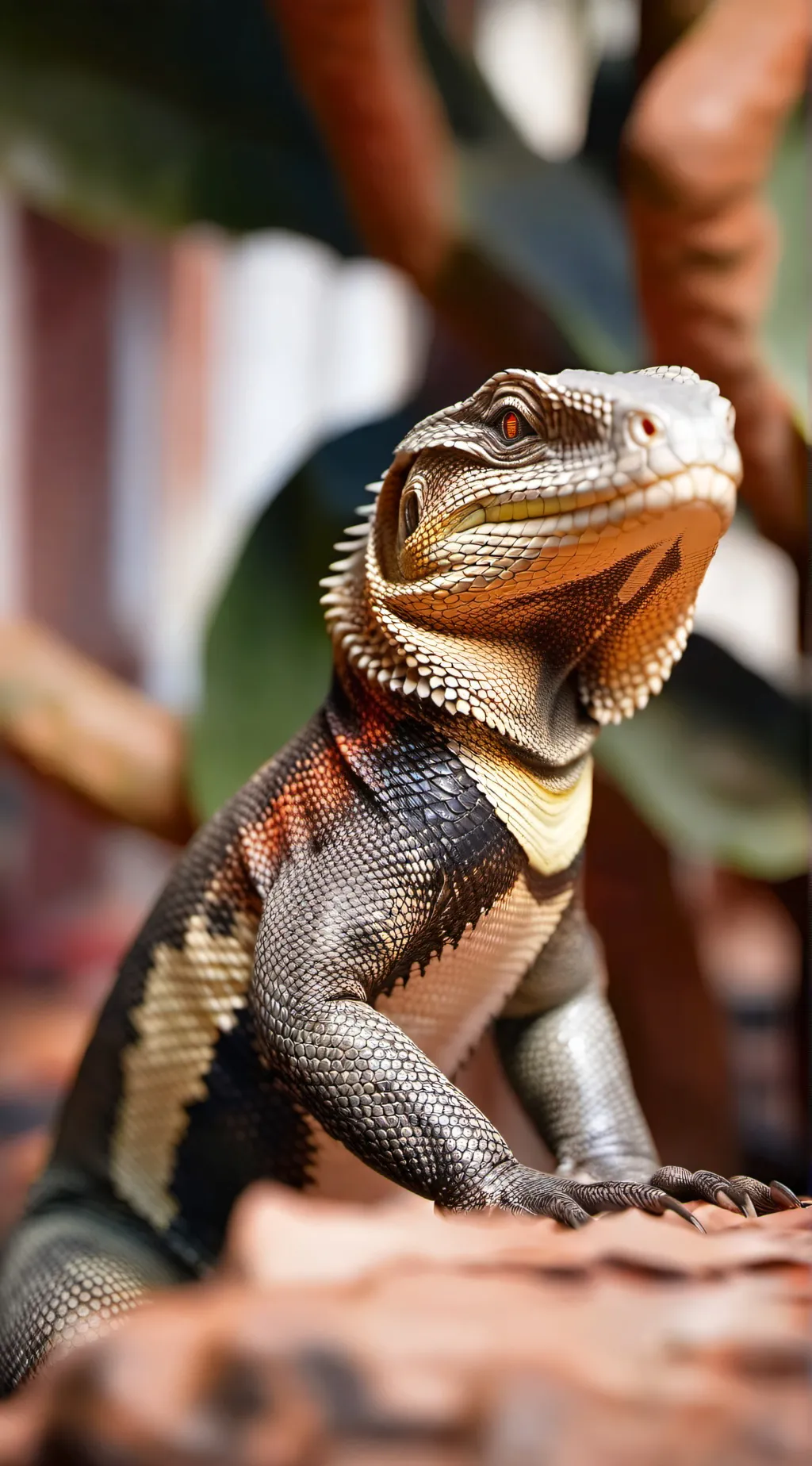 ai character: monitor lizard  background