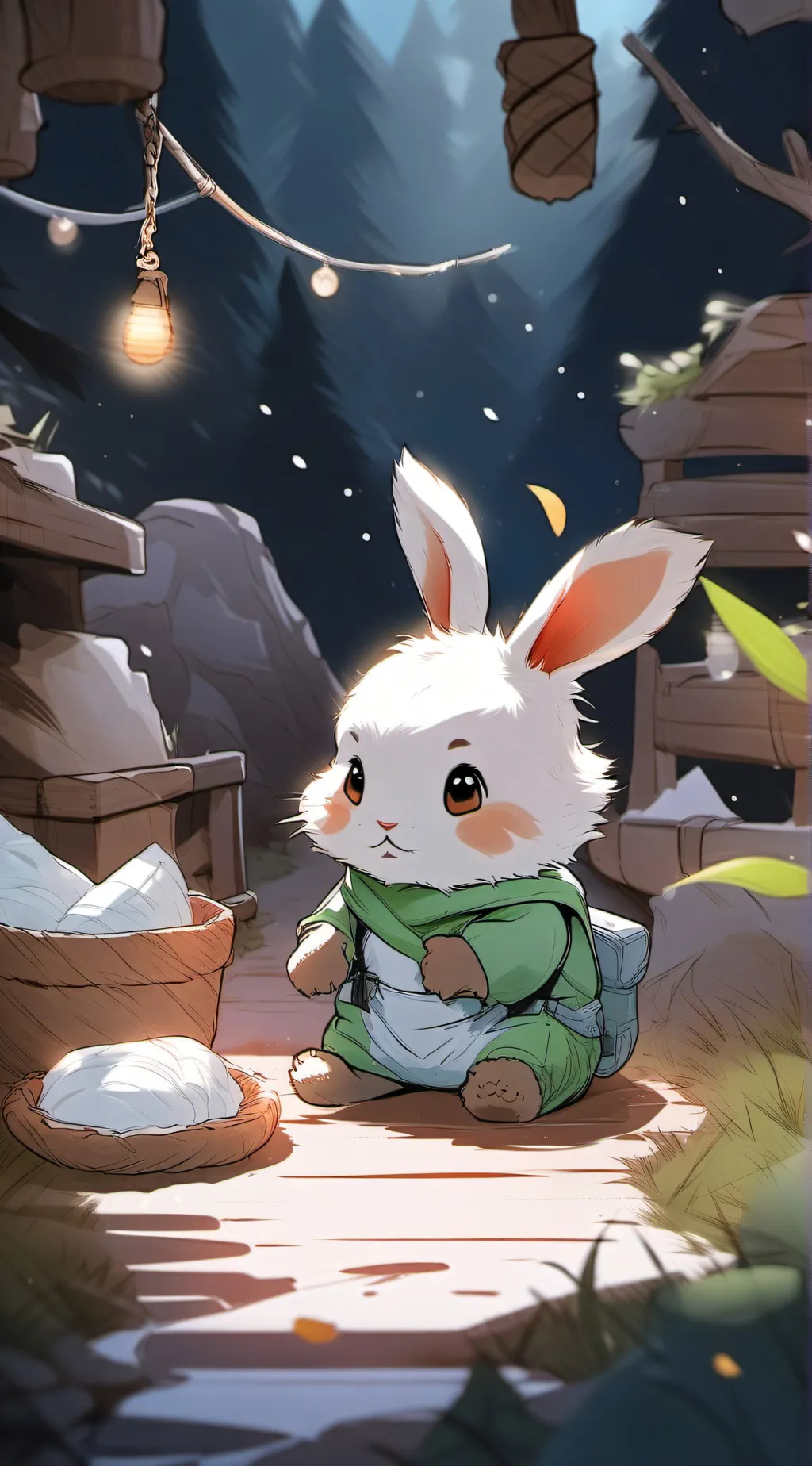 ai character: baby hoppy background