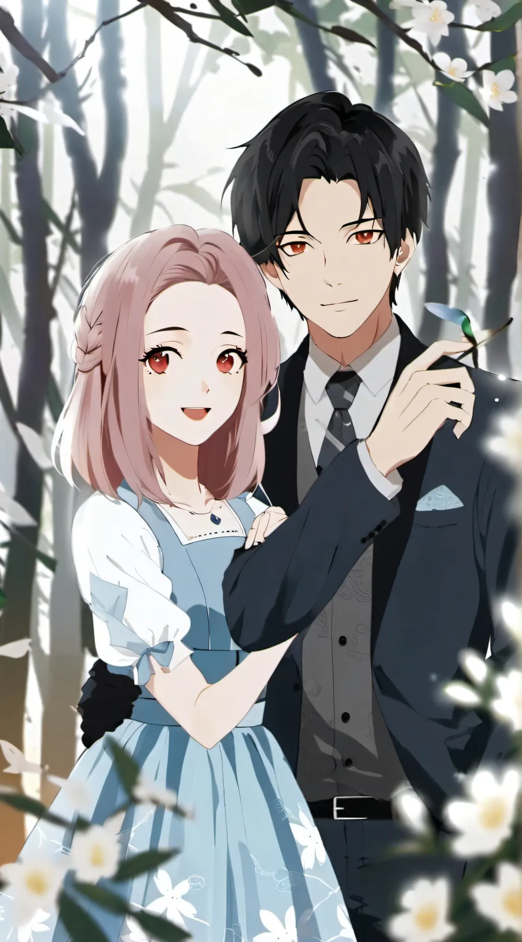 ai character: Zander and Luna background
