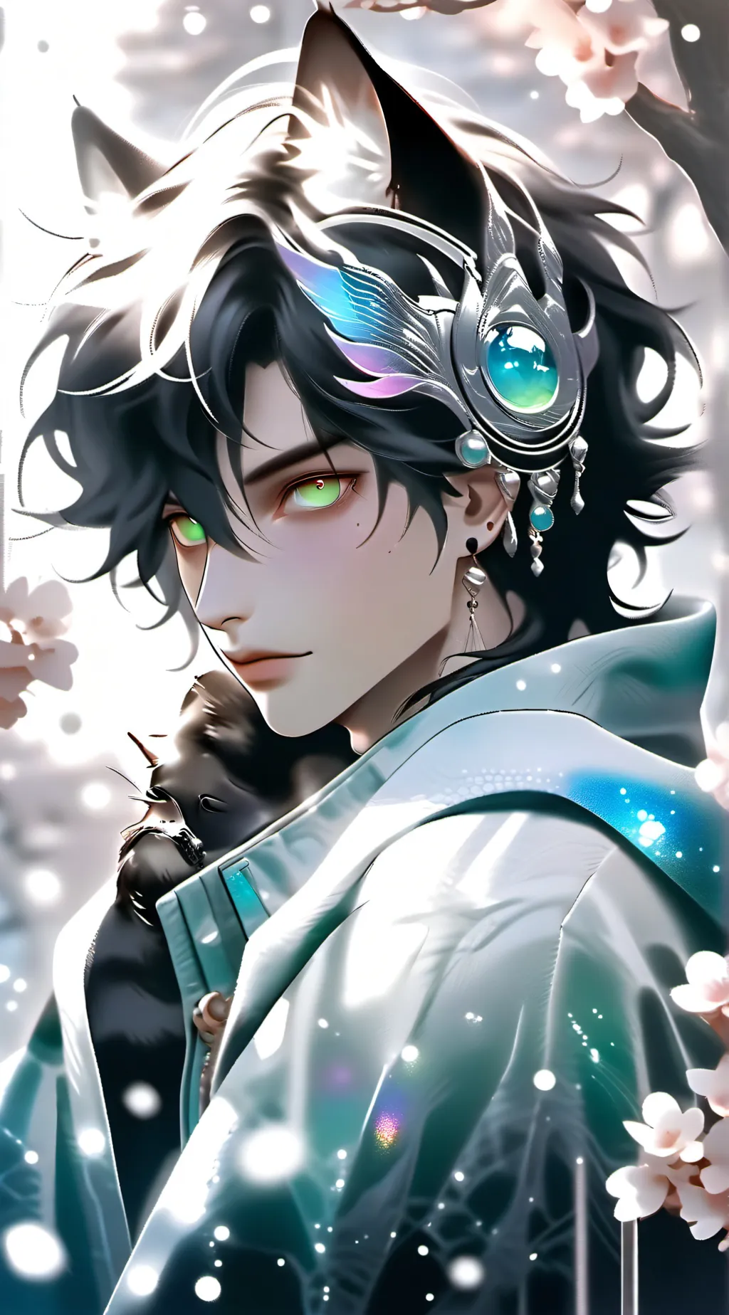 ai character: Cat background