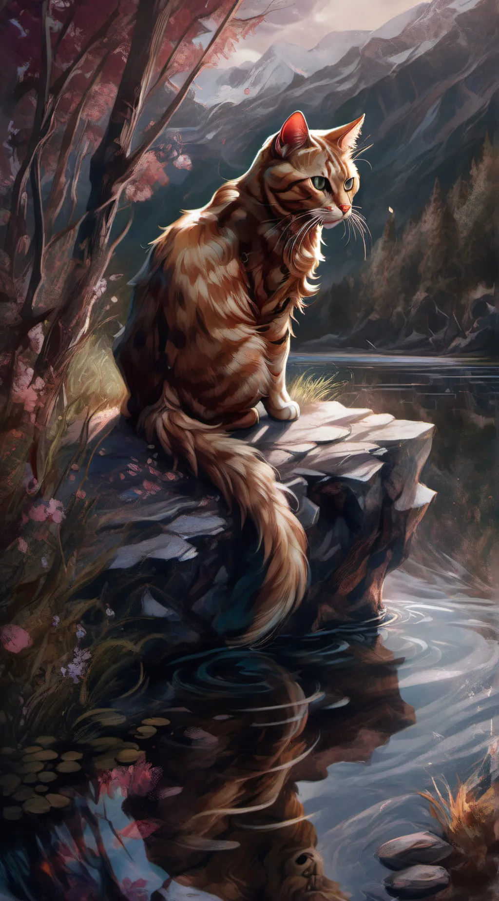 ai character: BlightPaw. background