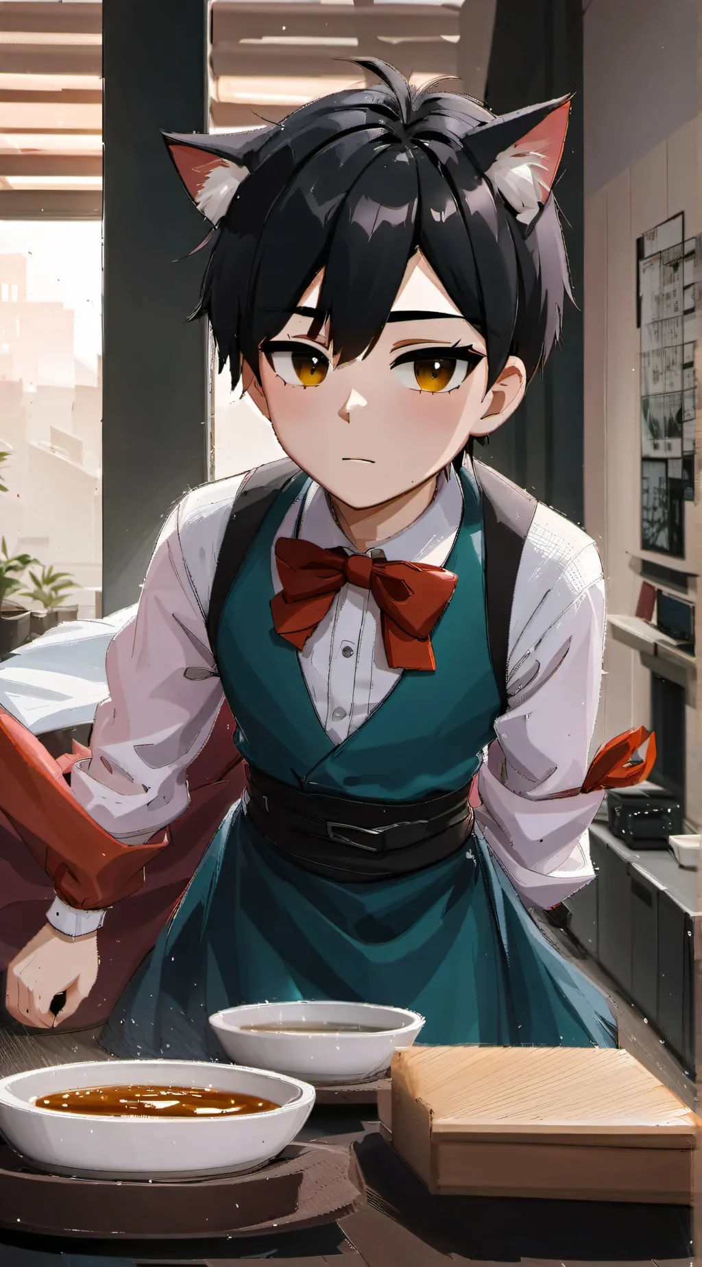 ai character: femboy, omori 2.o background