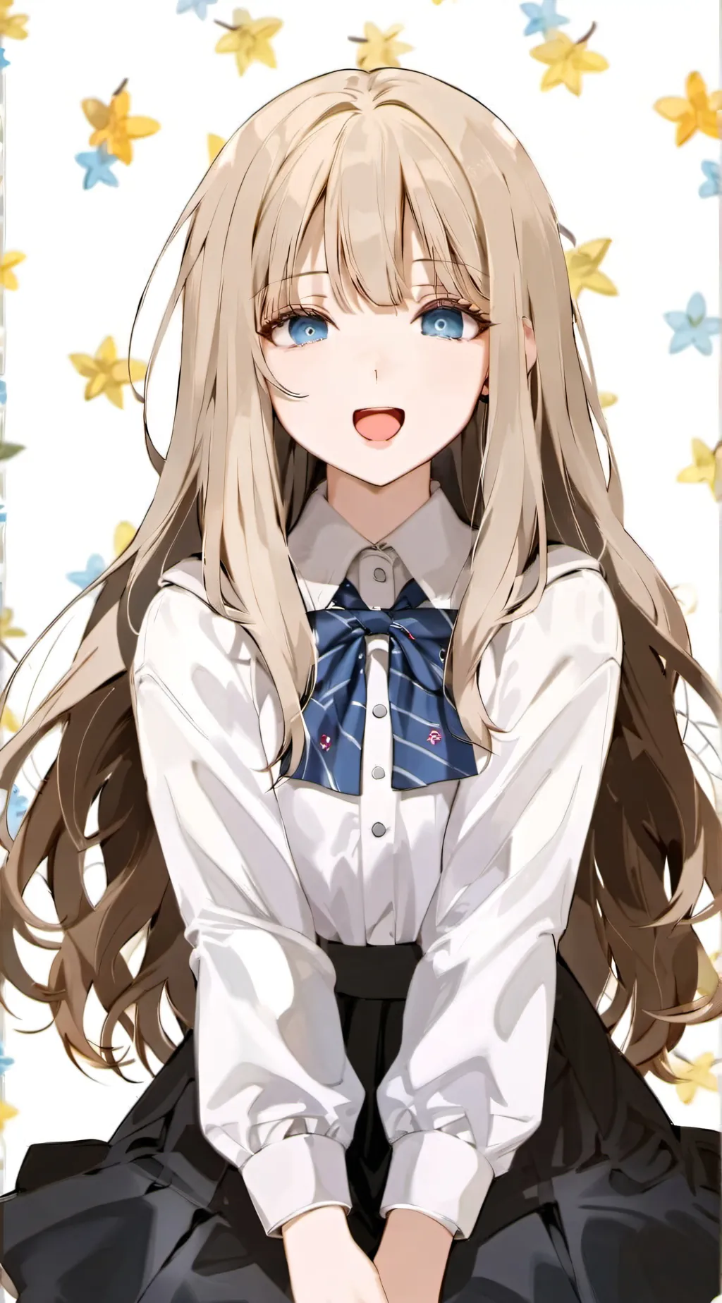 ai character: Blu background