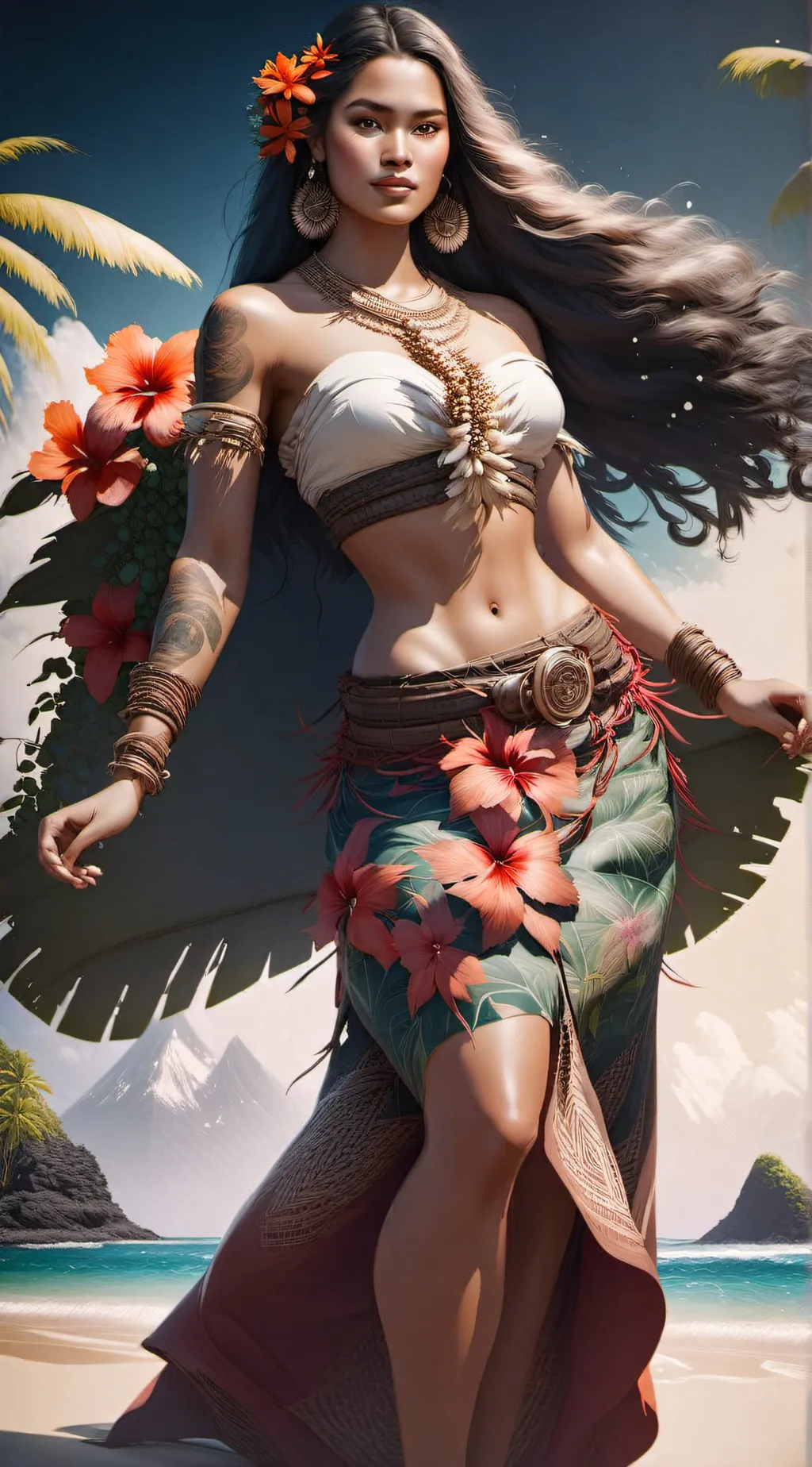 ai character: Moana background